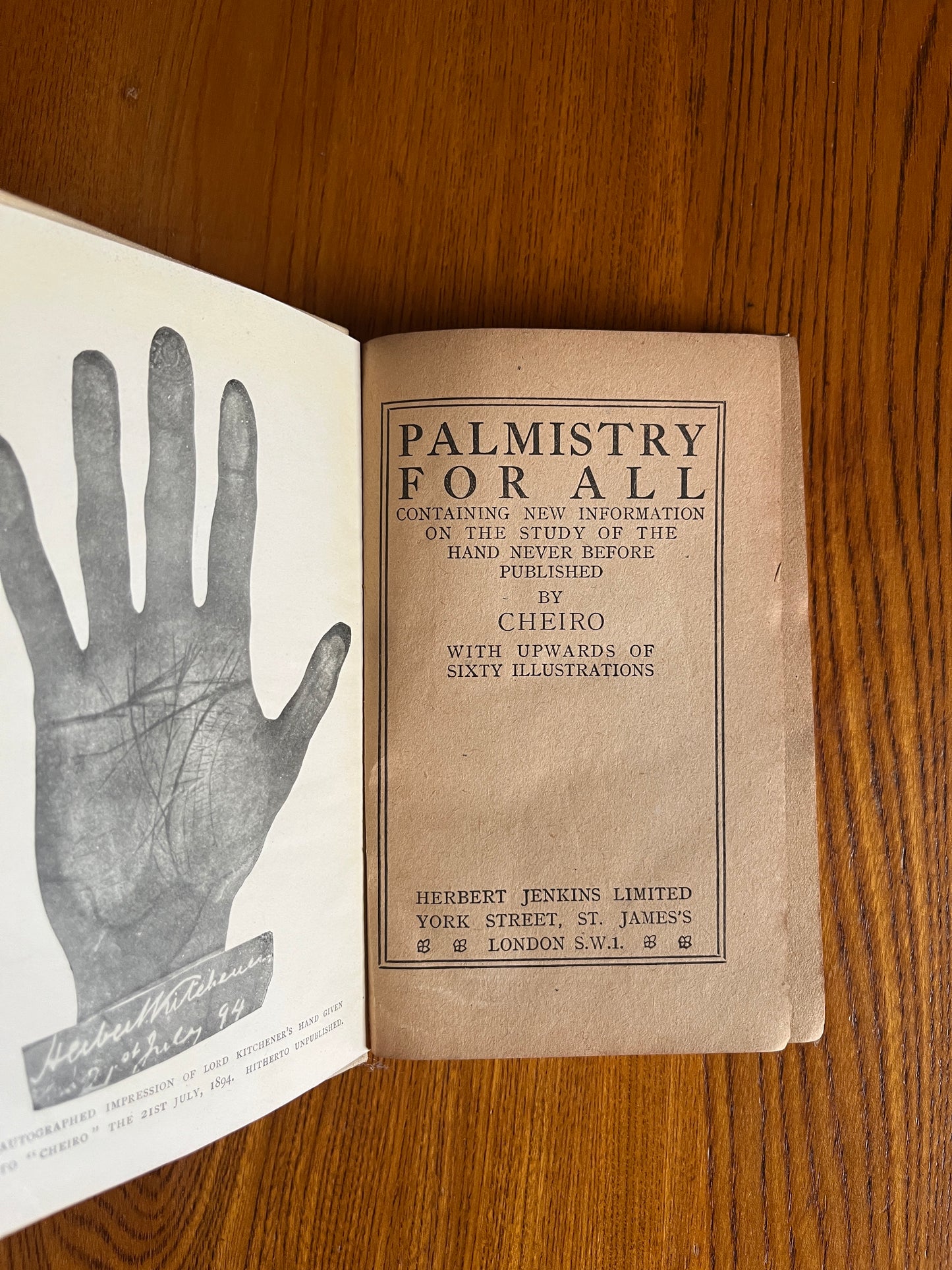 Cheiro’s Palmistry For All