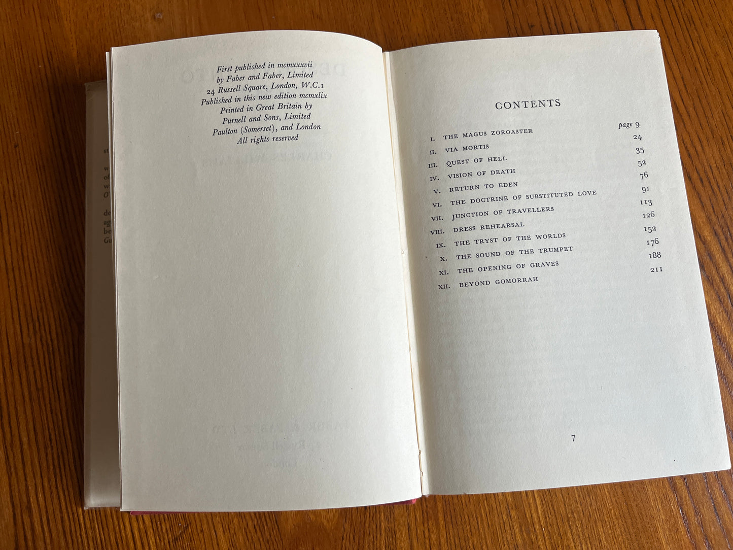 Descent into Hell - Charles Williams - First Edition