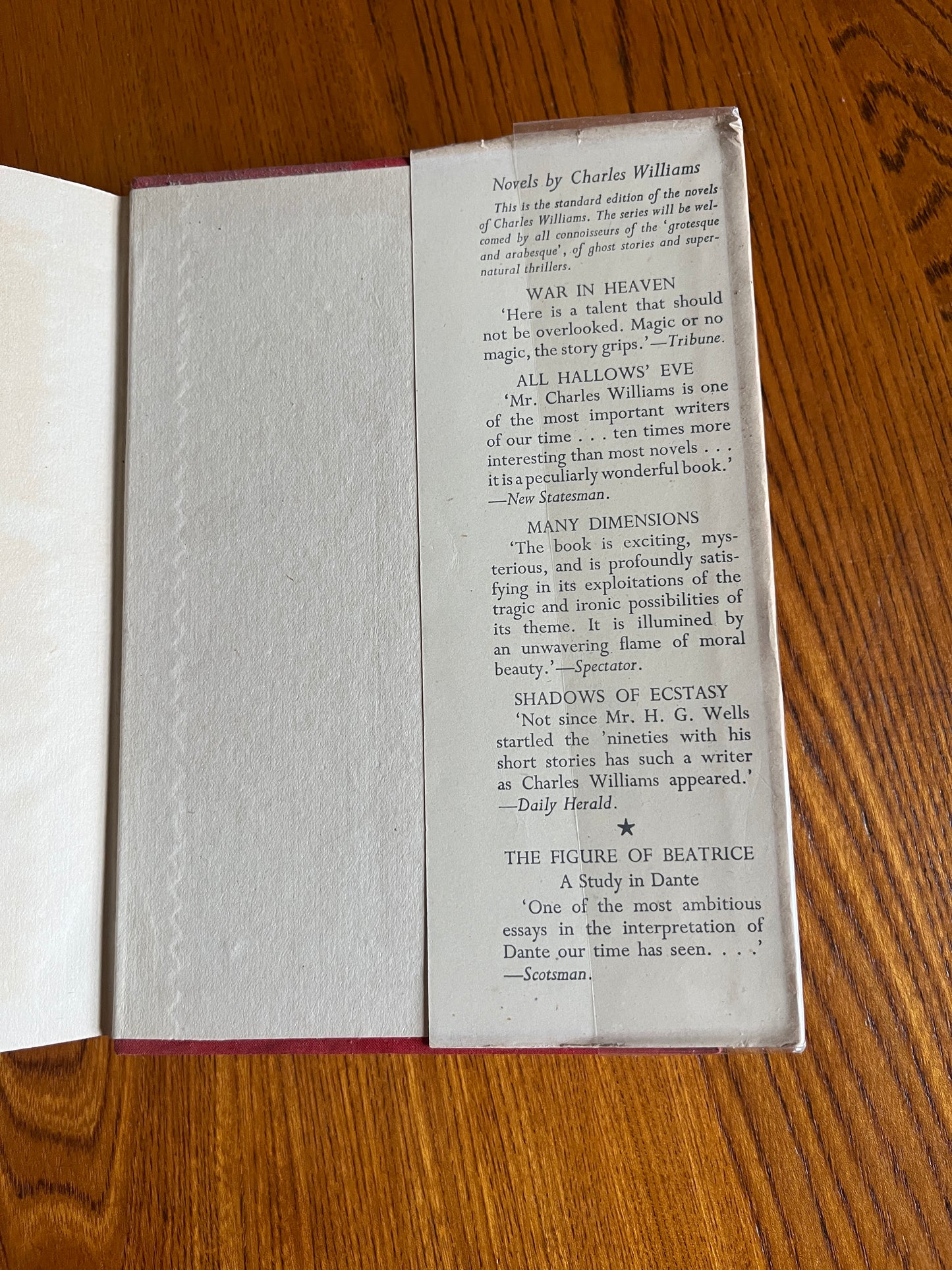 Descent into Hell - Charles Williams - First Edition