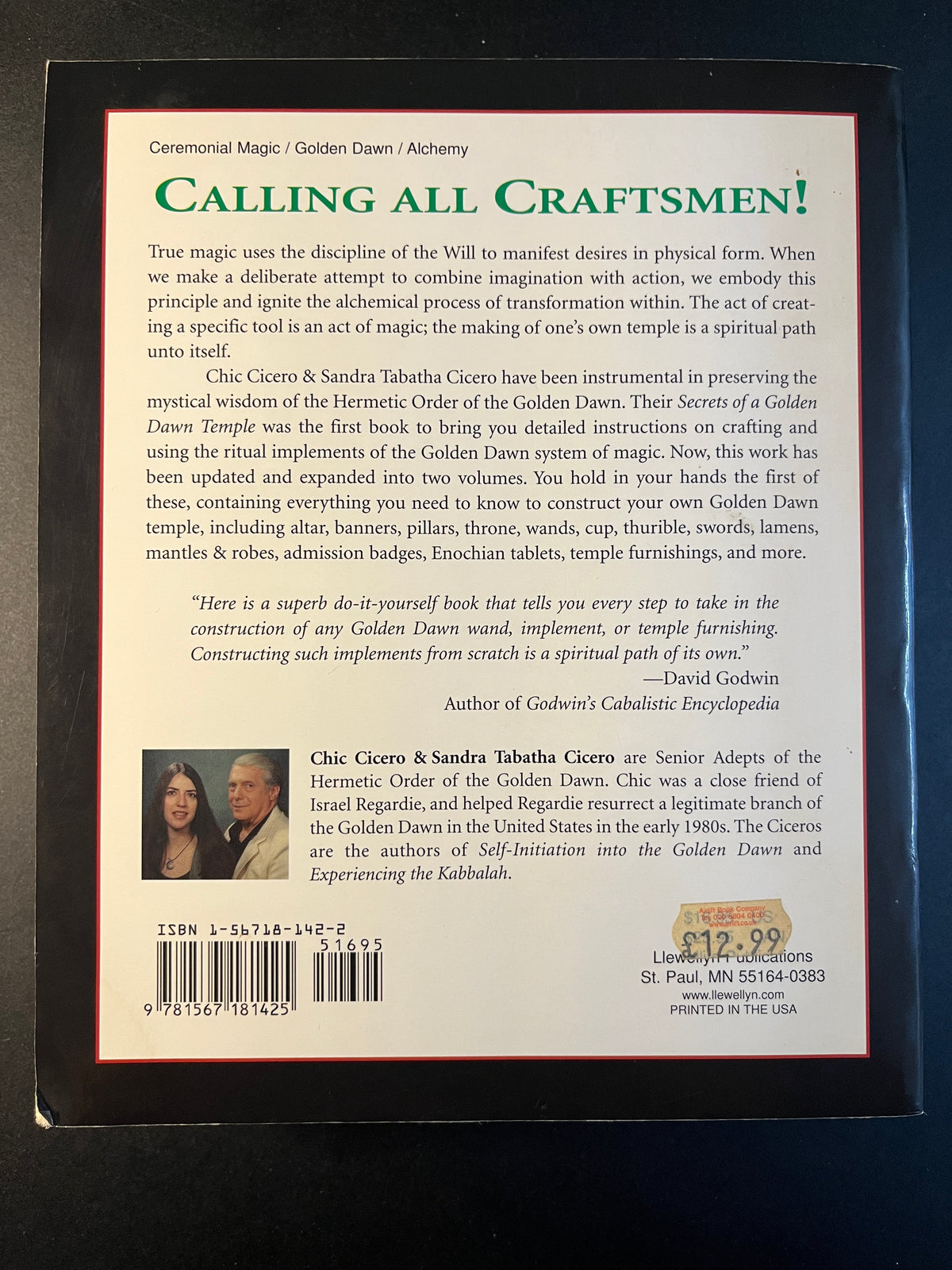 Two Books: The Magician's Art and Craft - Chic & Sandra Tabatha Cicero