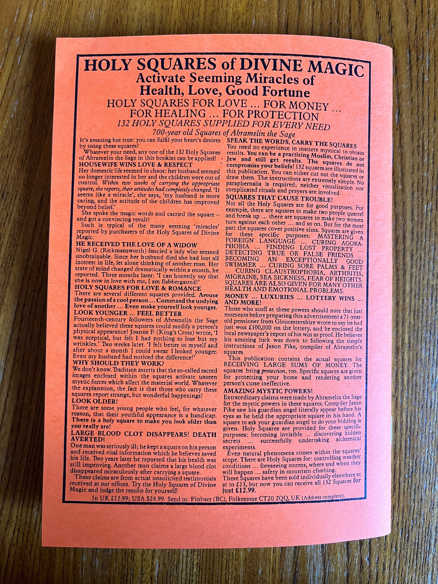 The Complete 1-2-3 Book of Practical Result-Producing Magick (And Egyptian Mystic Rites) - Jason Pike & Duncan Collins (Finbarr First Edition 1993)