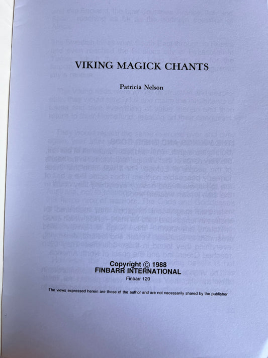 Viking Magick Chants - Patricia Nelson
