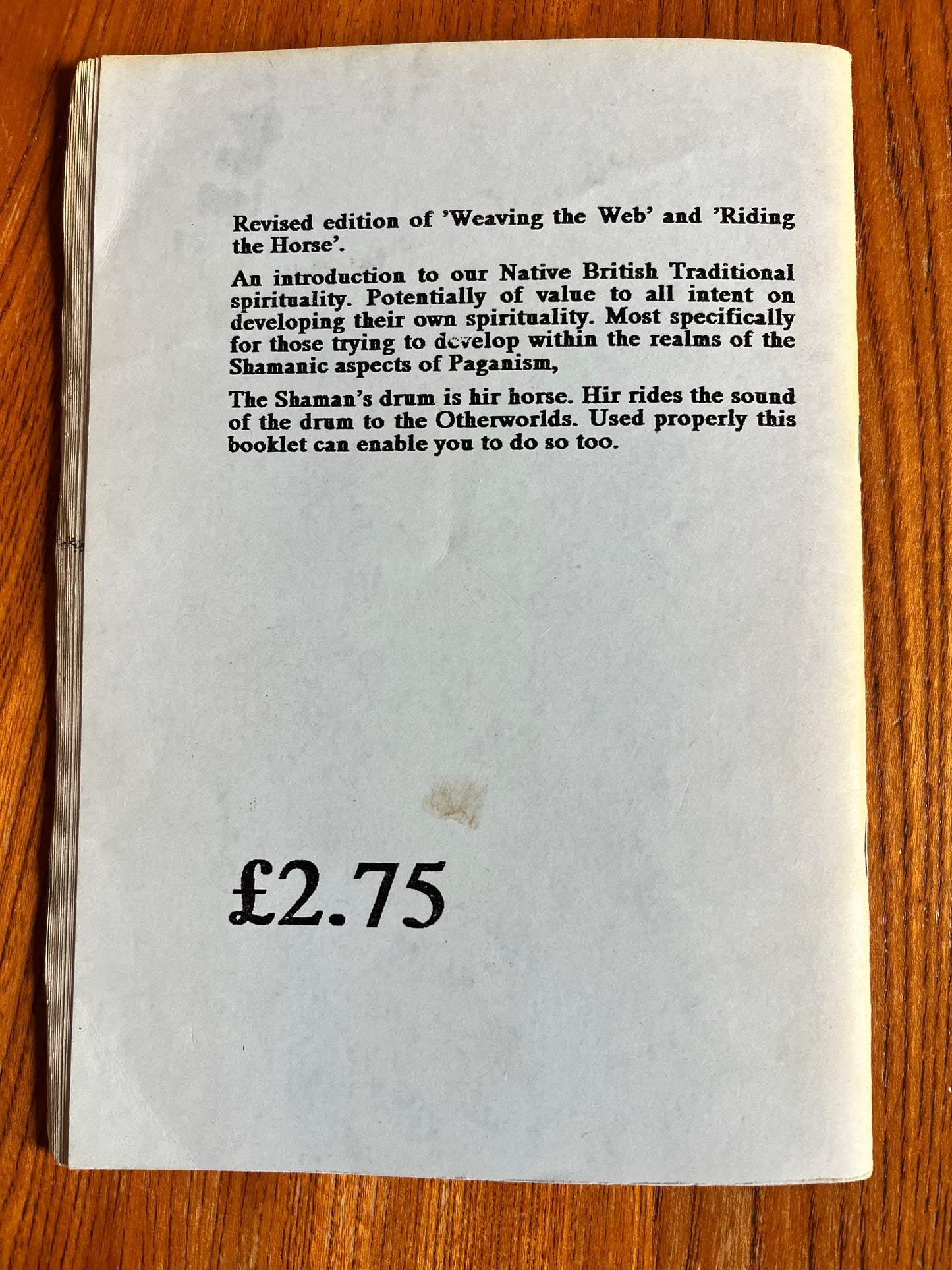 Beginnings... - Richard Westwood (Neopagan Zine, RARE)