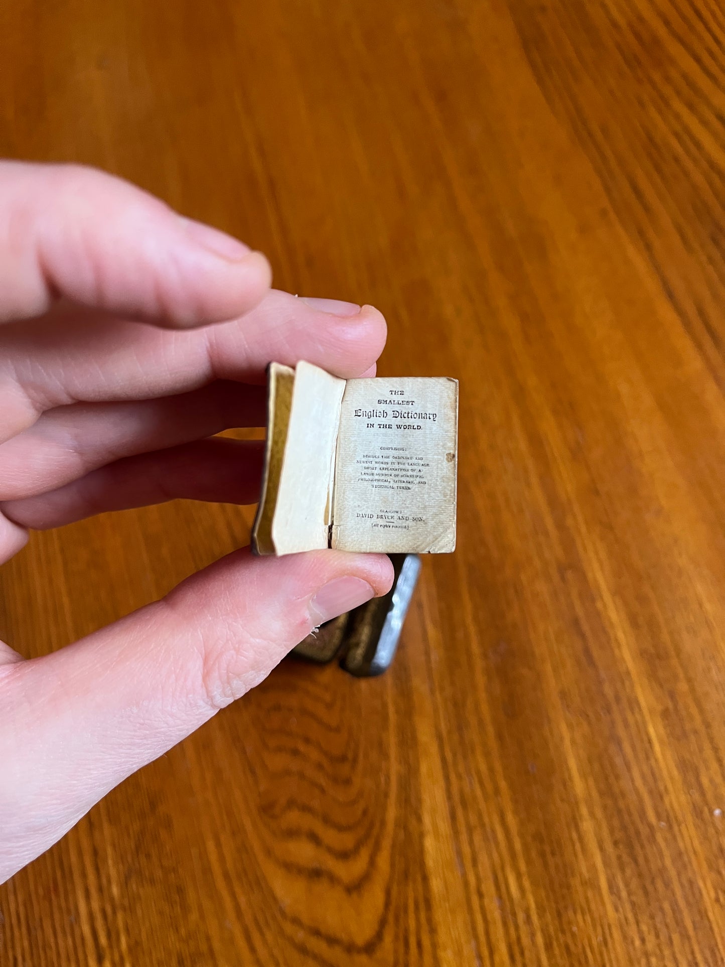 Miniature Dictionary - David Bryce and Son of Glasgow