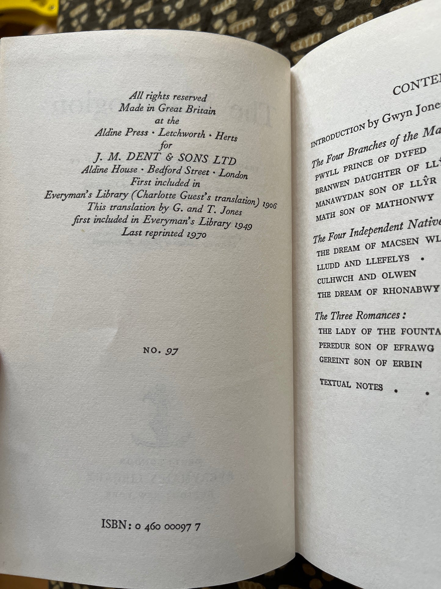 The Mabinogion - Trans. Gwyn Jones & Thomas Jones