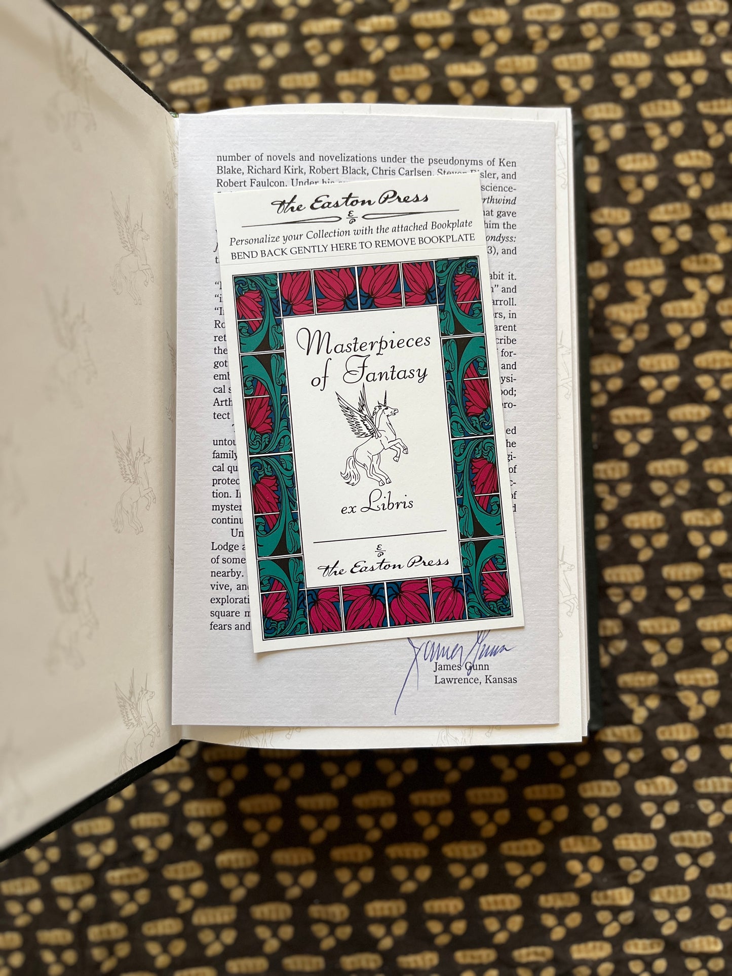 Mythago Wood - Robert Holdstock (EASTON PRESS DELUXE EDITION ILLUS. SIGNED AND WITH SIGNED LETTER)