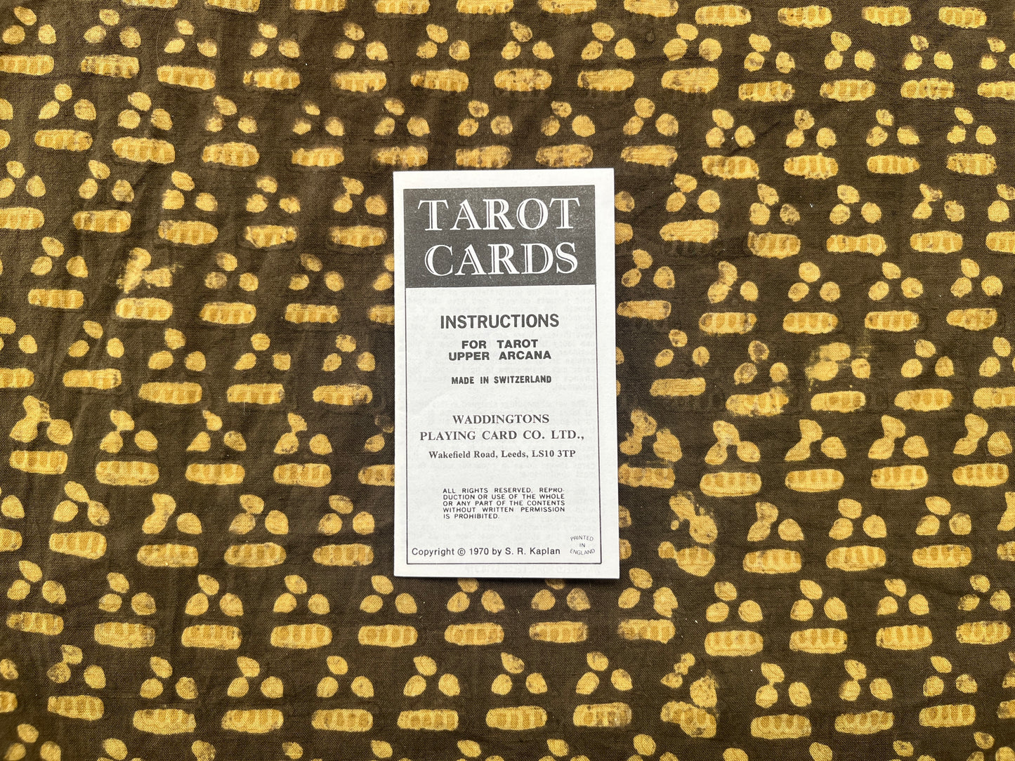 Swiss Tarot Deck