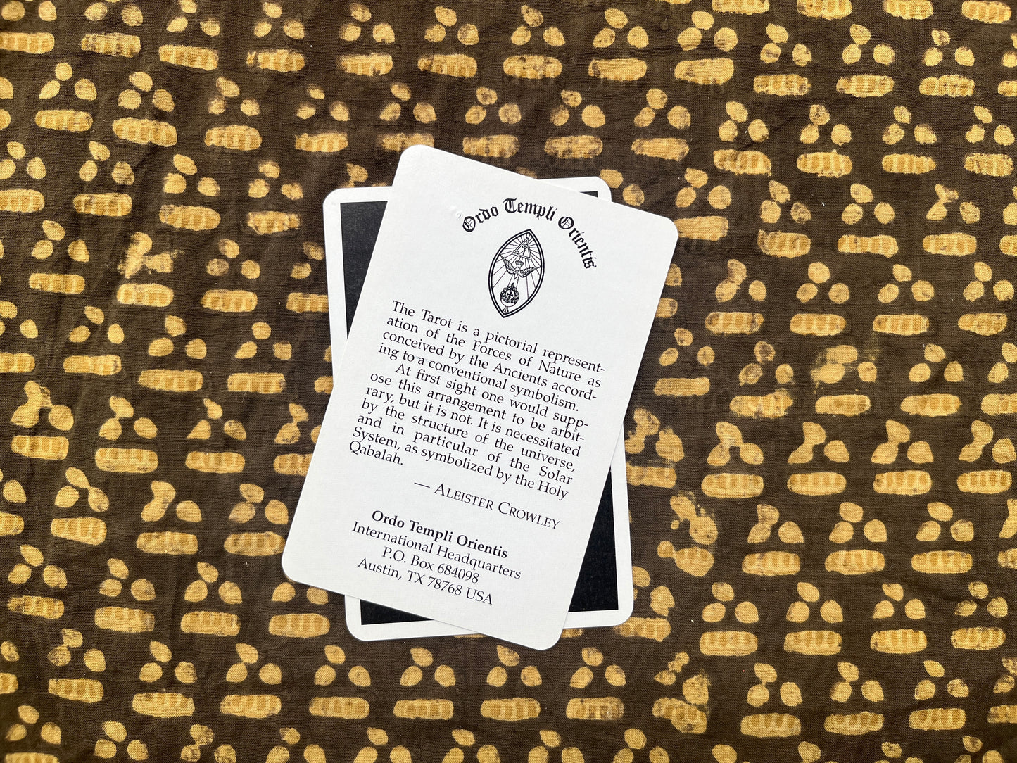 Aleister Crowley Thoth Tarot Deck - 78 Cards