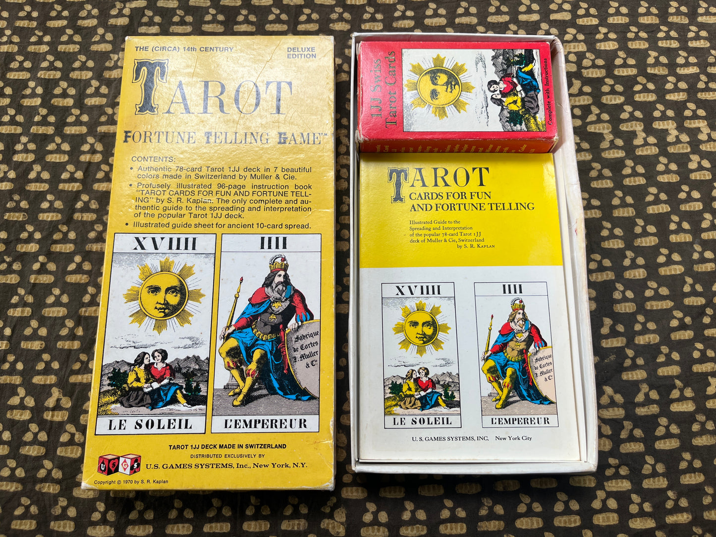 Tarot Fortune Telling Game Box Set - including deck, book and spread sheet