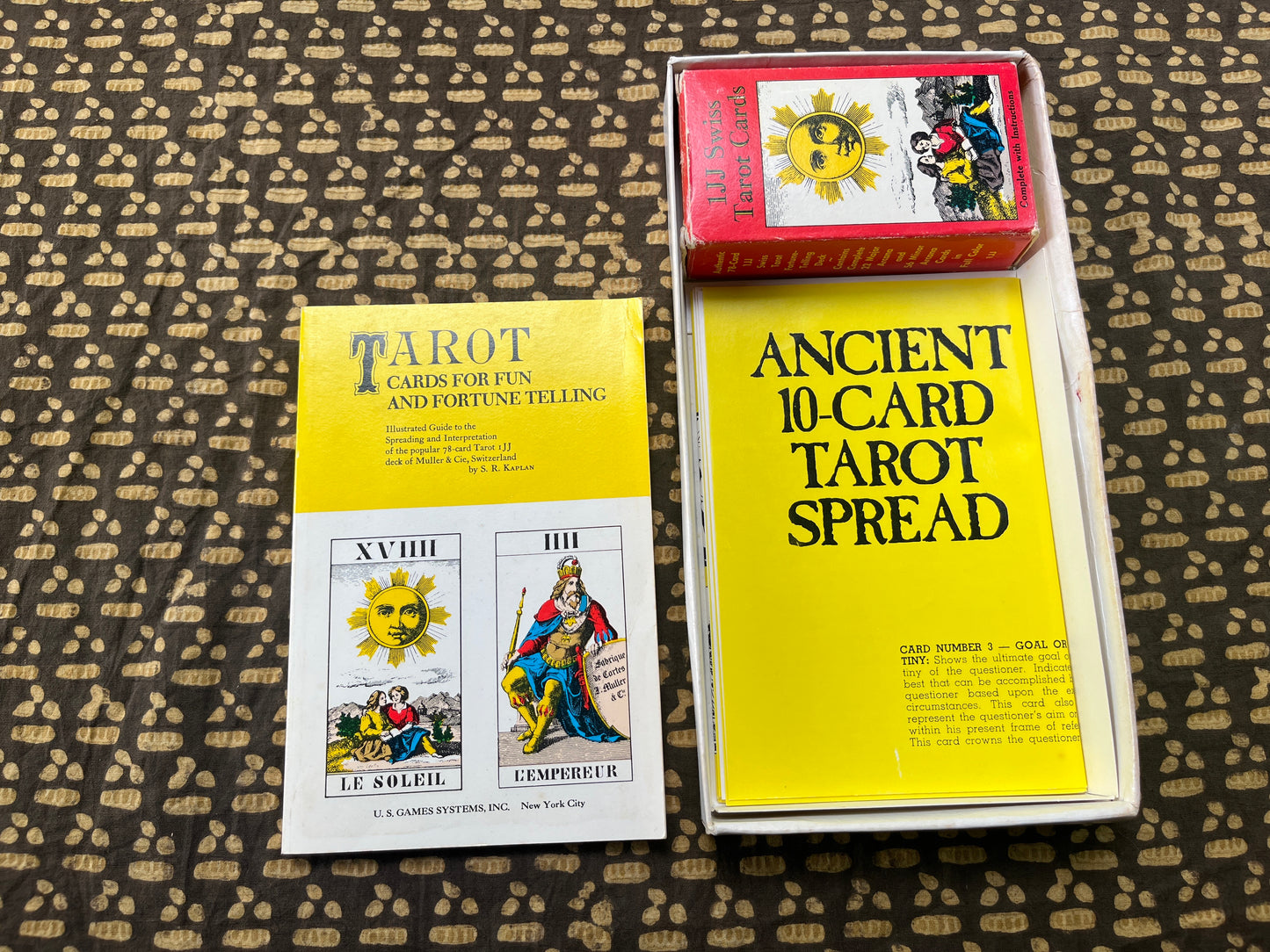 Tarot Fortune Telling Game Box Set - including deck, book and spread sheet