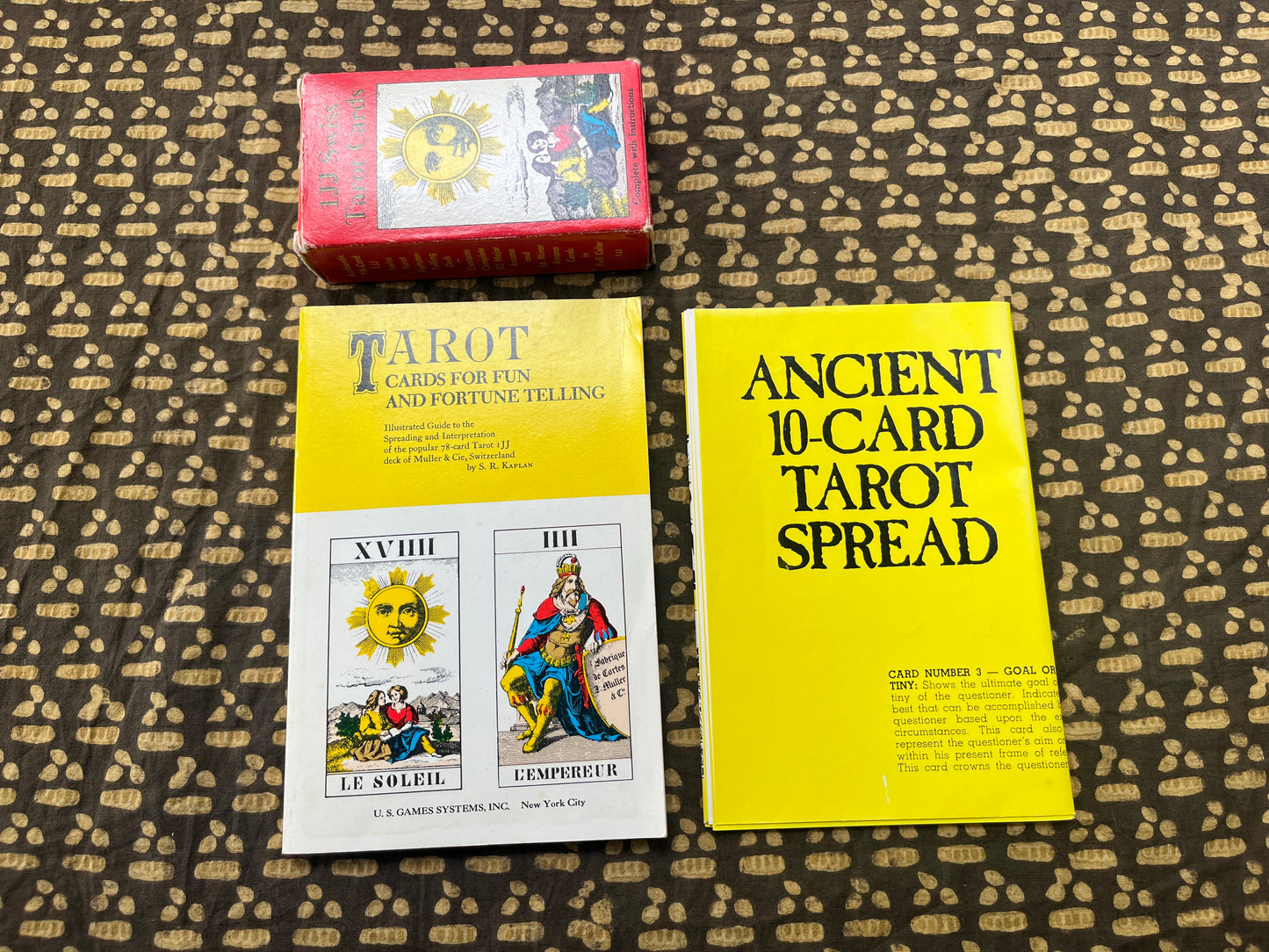 Tarot Fortune Telling Game Box Set - including deck, book and spread sheet