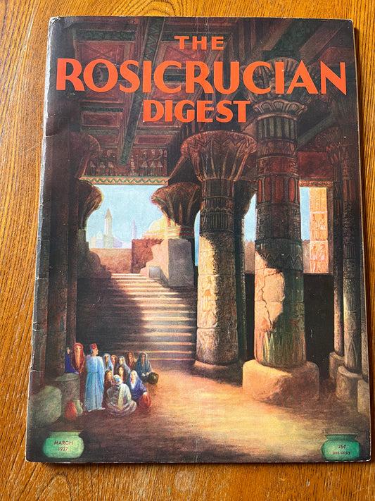 The Rosicrucian Digest - March, May & July 1937 Secret Society Magazines