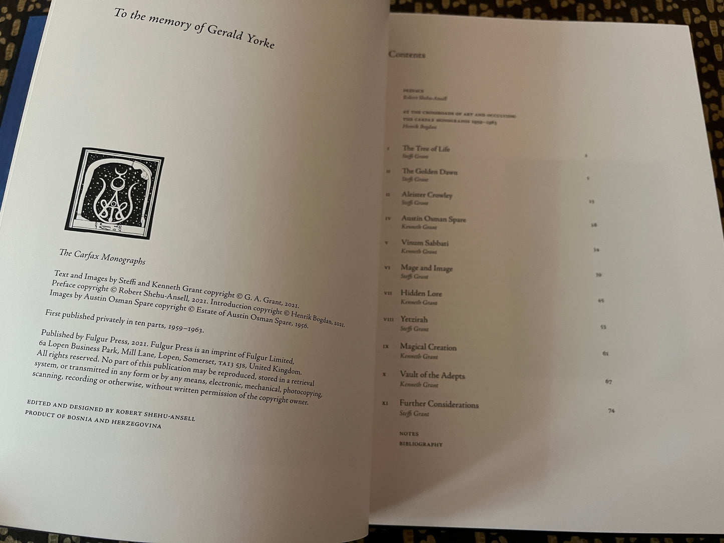 The Carfax Monographs - Kenneth & Steffi Grant