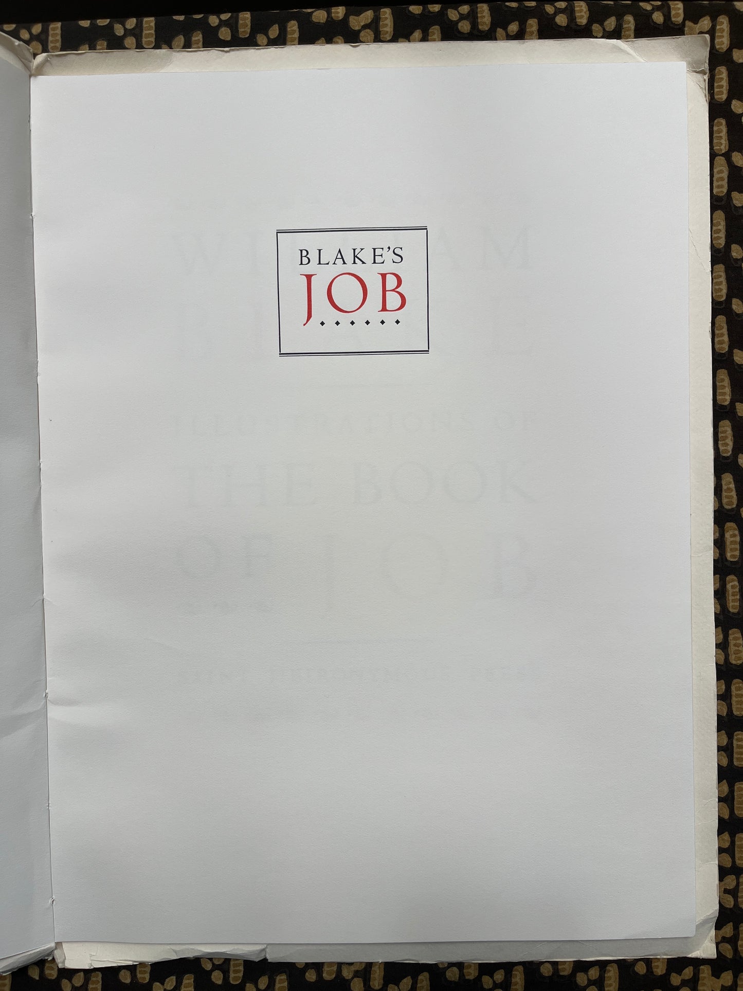 Book of Job - William Blake (First ed. thus, limited edition of 500)
