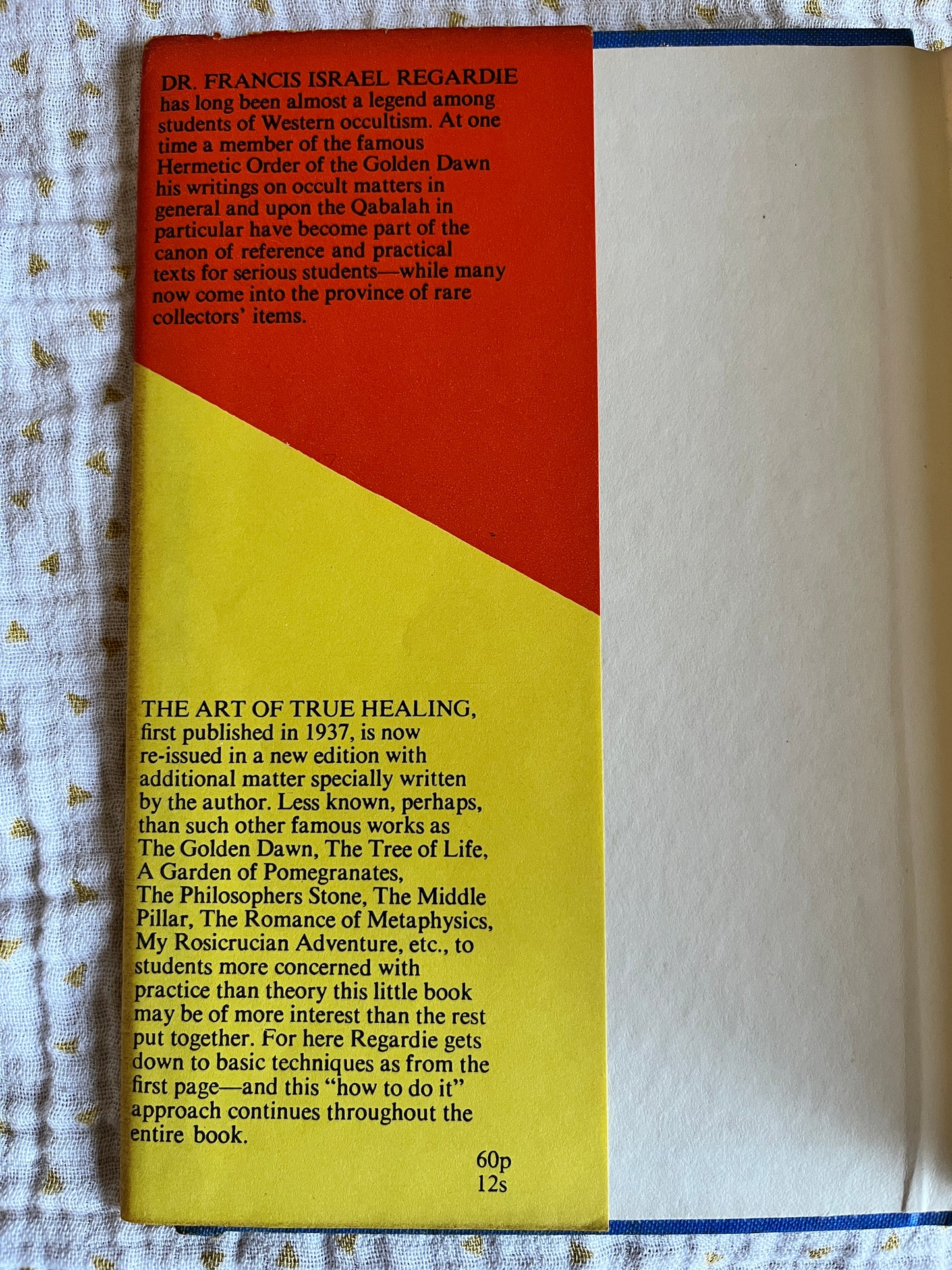 The Art of True Healing - Israel Regardie (1970 Hardback)