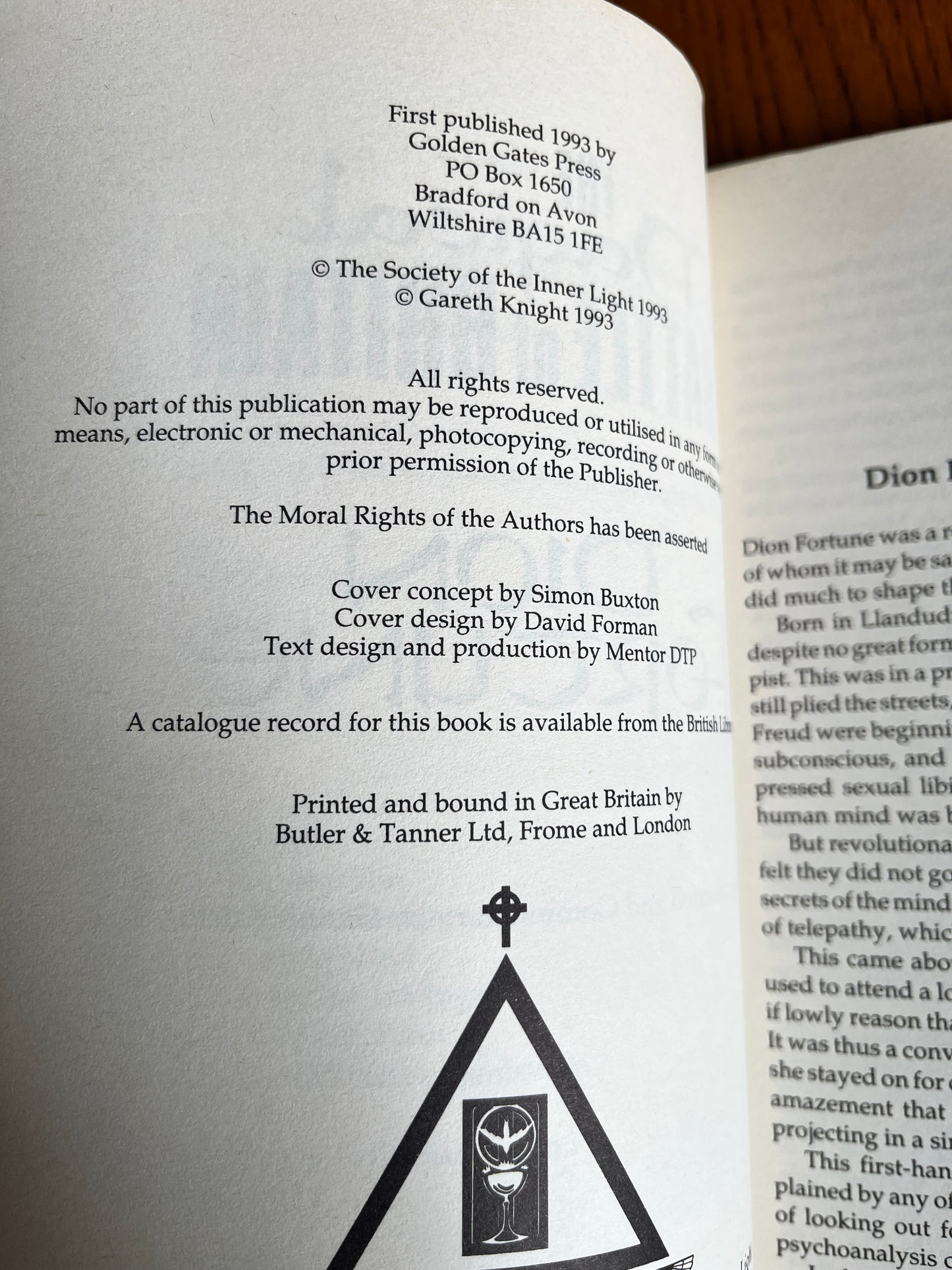 The Magical Battle of Britain - Dion Fortune (First Edition 1993)