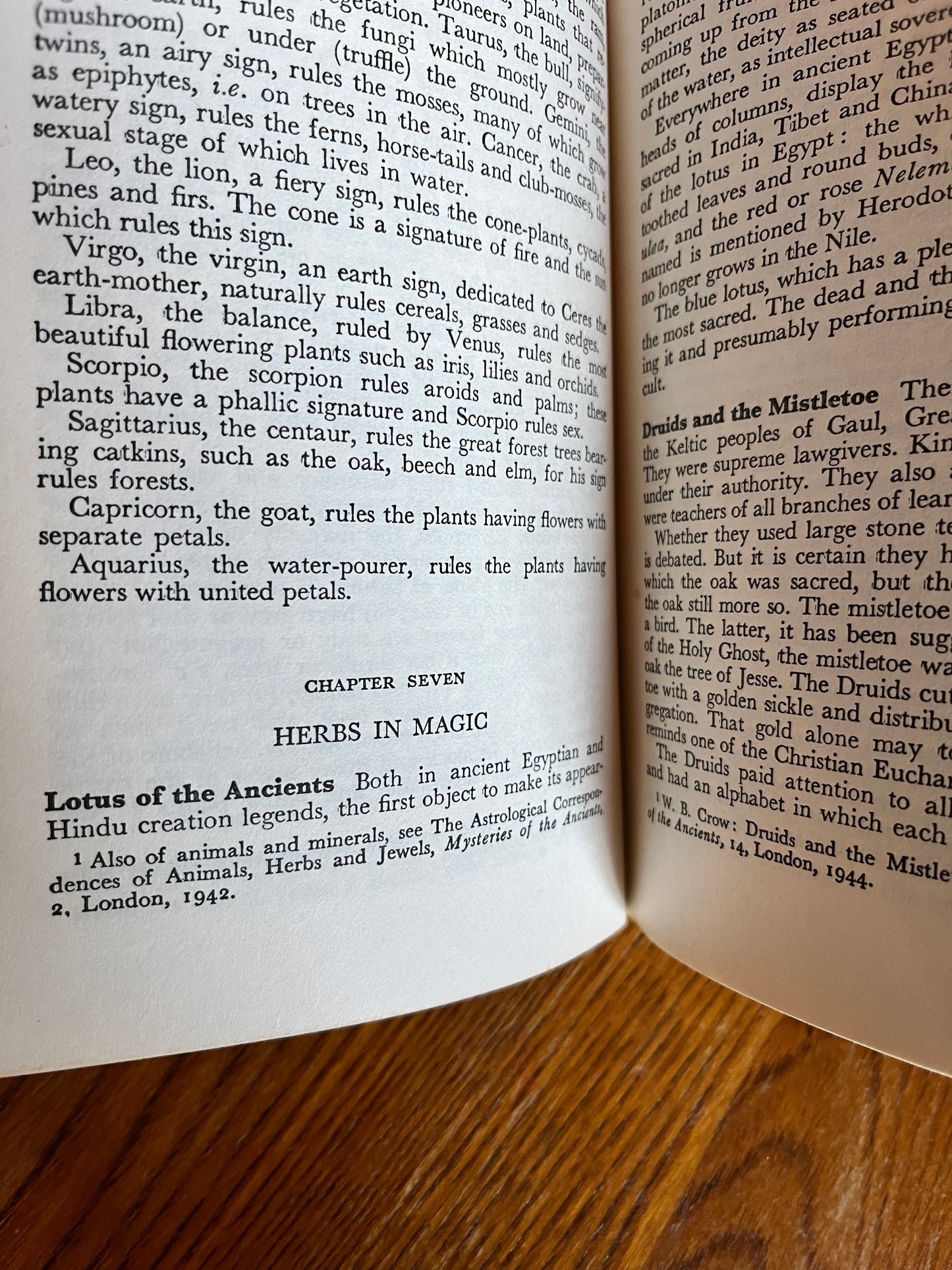 The Occult Properties of Herbs - W B Crow (First Edition, Third Imp)