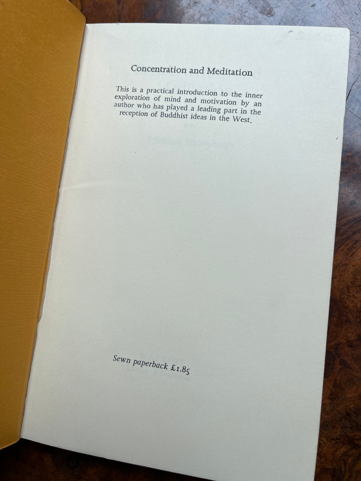 Concentration & Meditation: A Manual of Mind Development - Christmas Humphreys (1973)