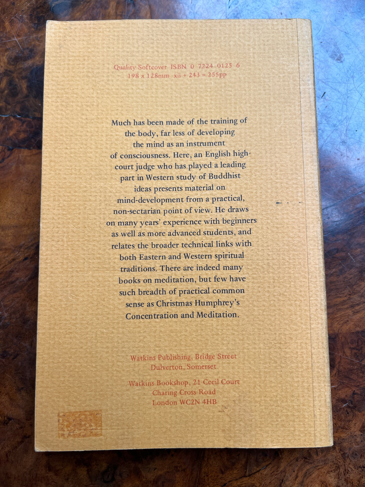 Concentration & Meditation: A Manual of Mind Development - Christmas Humphreys (1973)