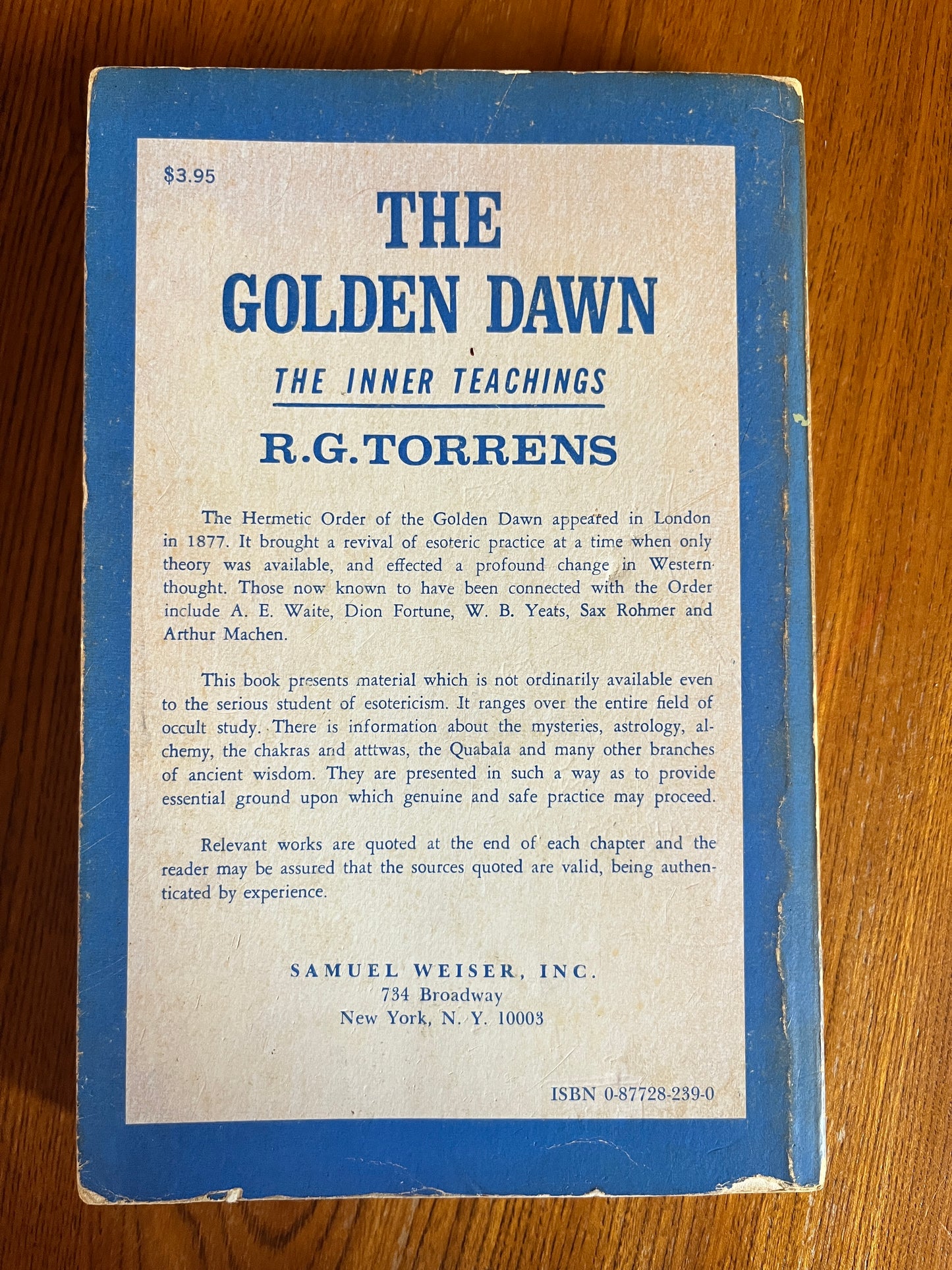 The Golden Dawn: The Inner Teachings - R.G. Torrens