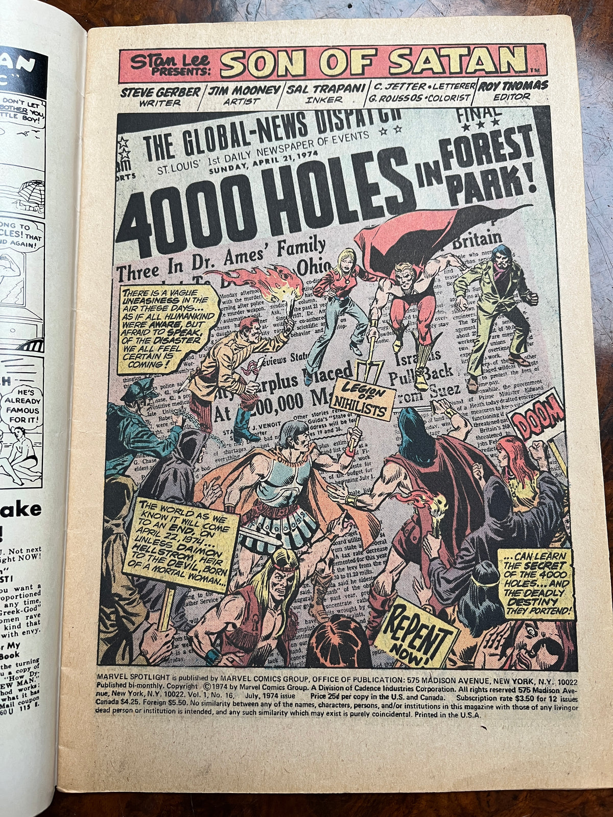 The Son of Satan - Marvel Spotlight - Steve Gerber, Jim Mooney (July 1974)