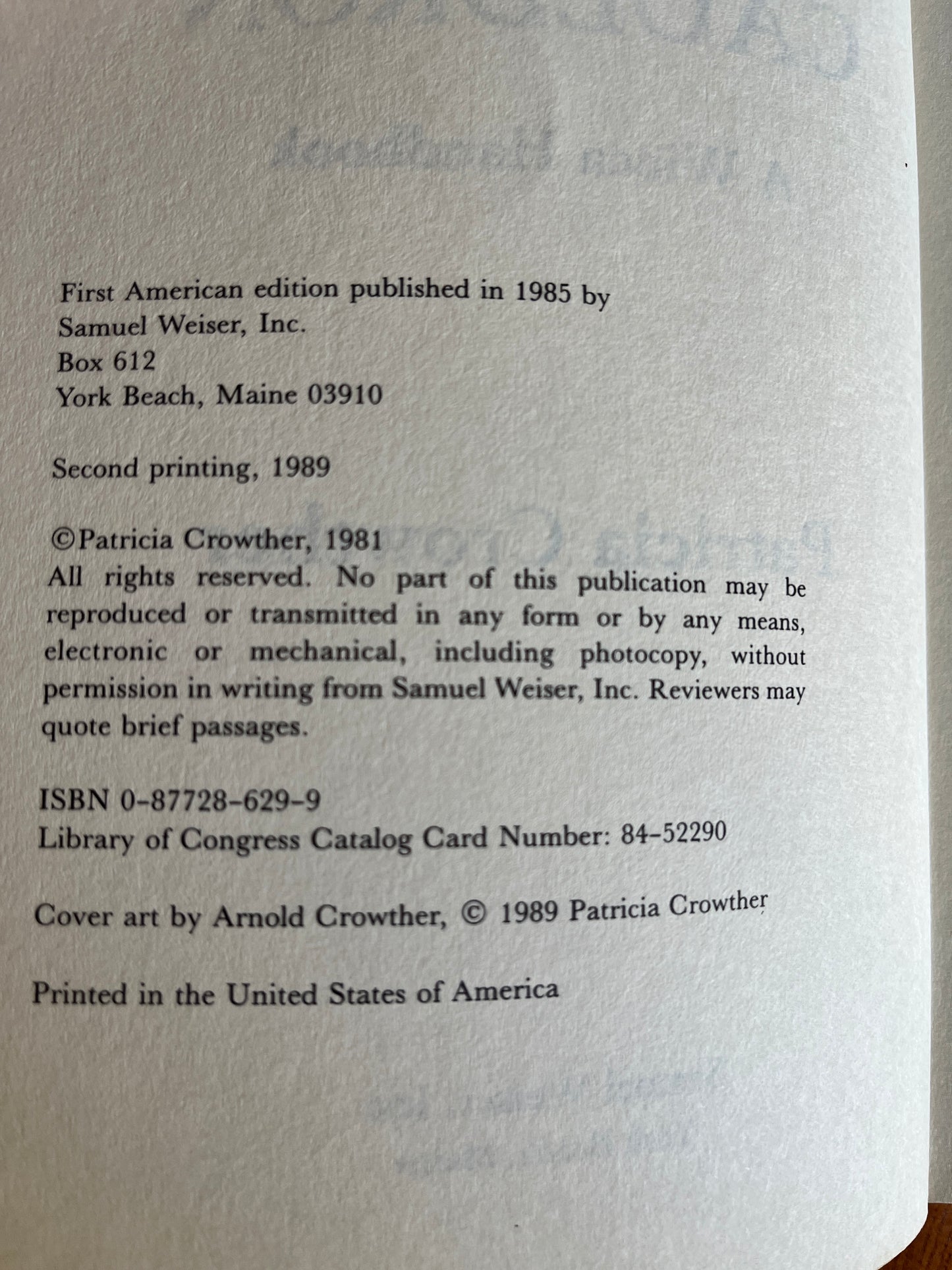 Lid off the Cauldron: A Wicca Handbook - Patricia Crowther