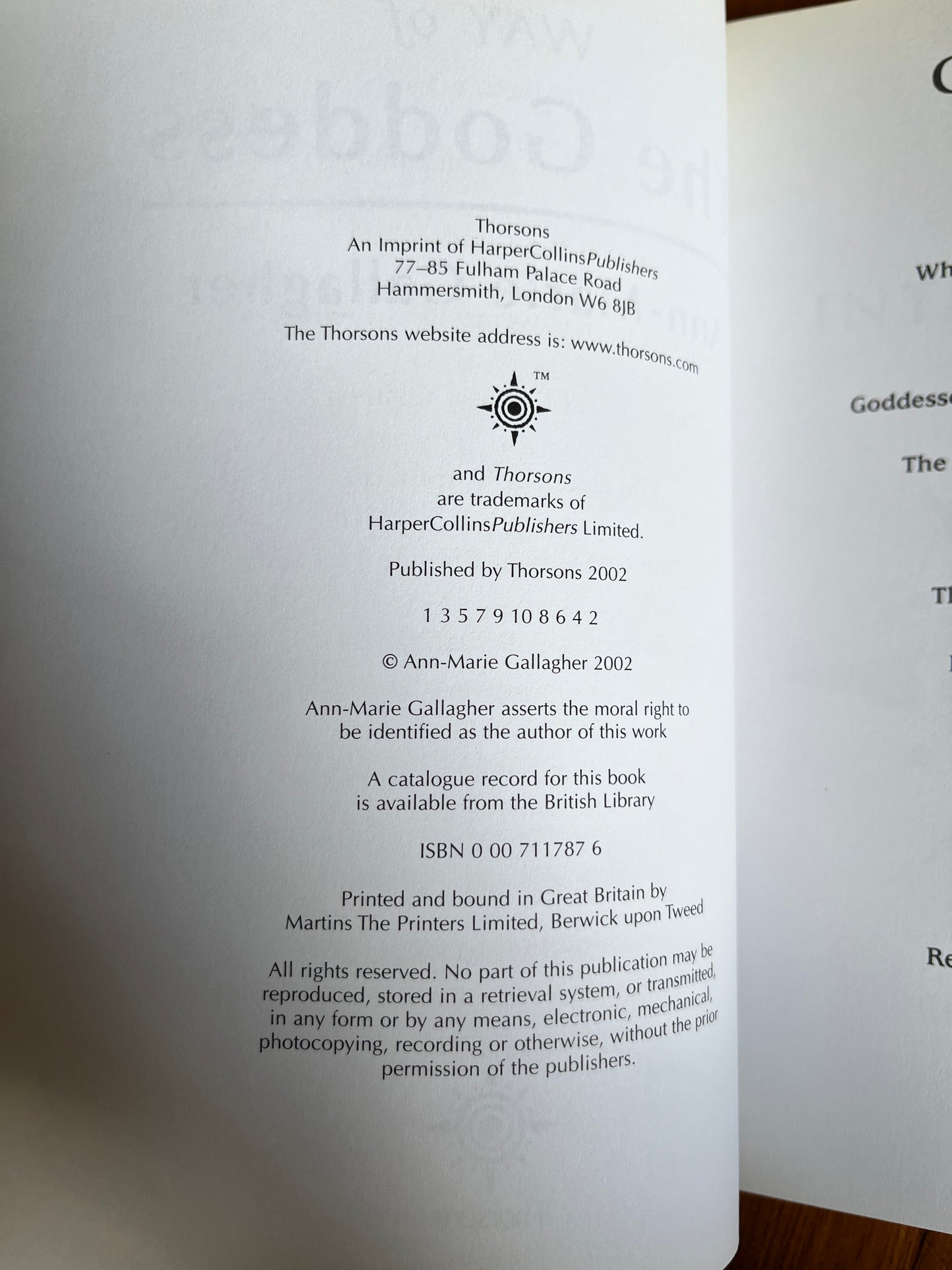 Way of the Goddess - Ann-Marie Gallagher (First Edition)