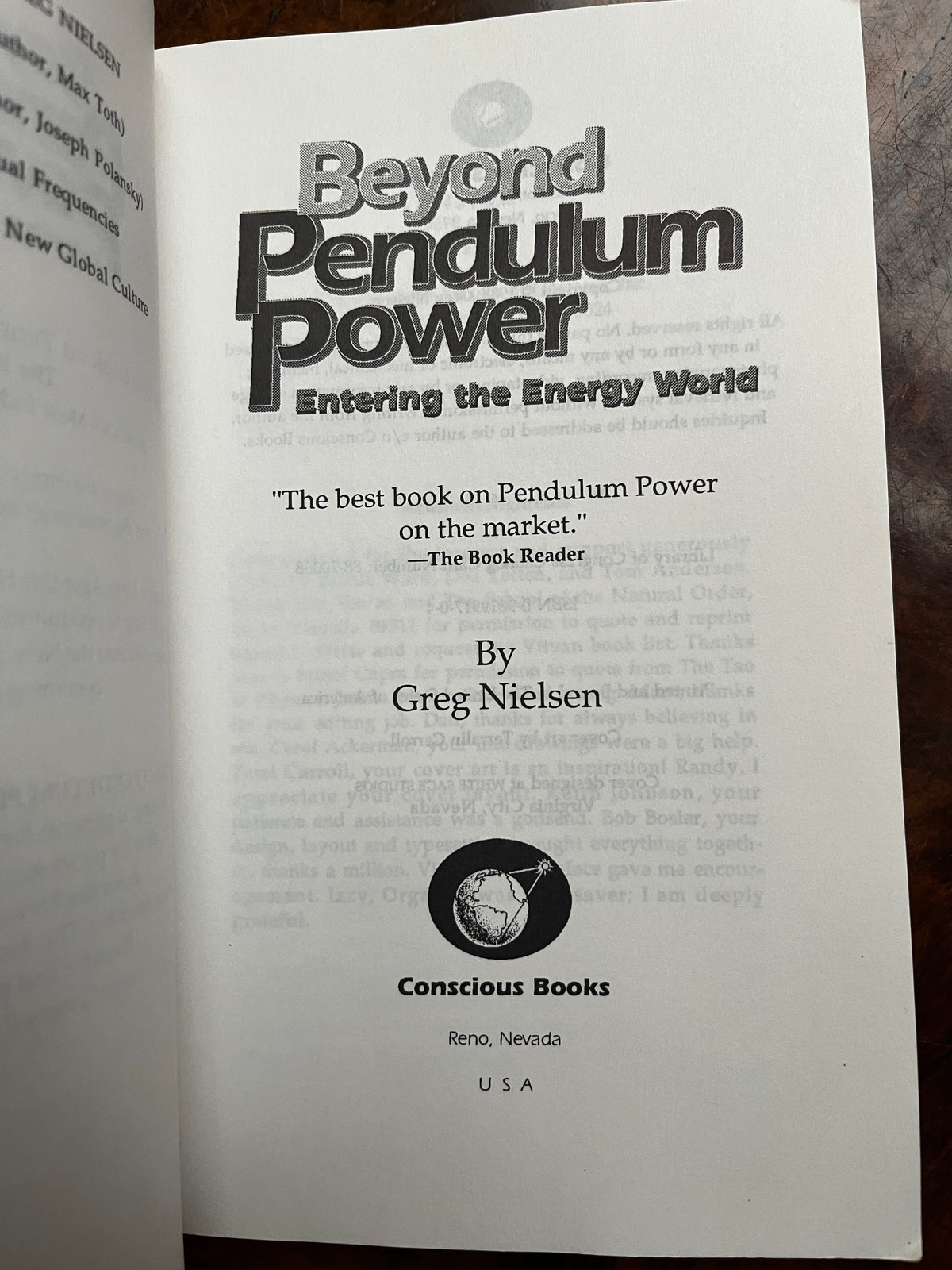 Beyond Pendulum Power: Entering the Energy World - Greg Nielsen