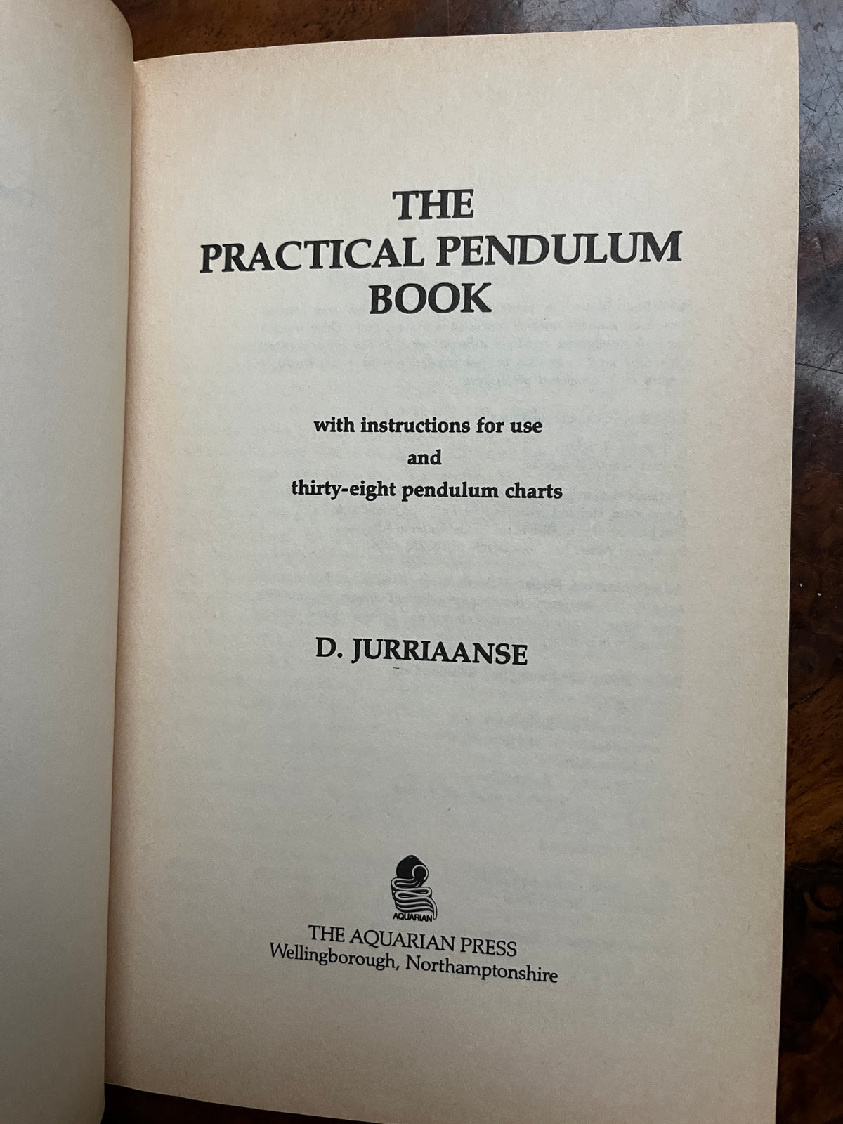 The Practical Pendulum Book - D Jurriaanse