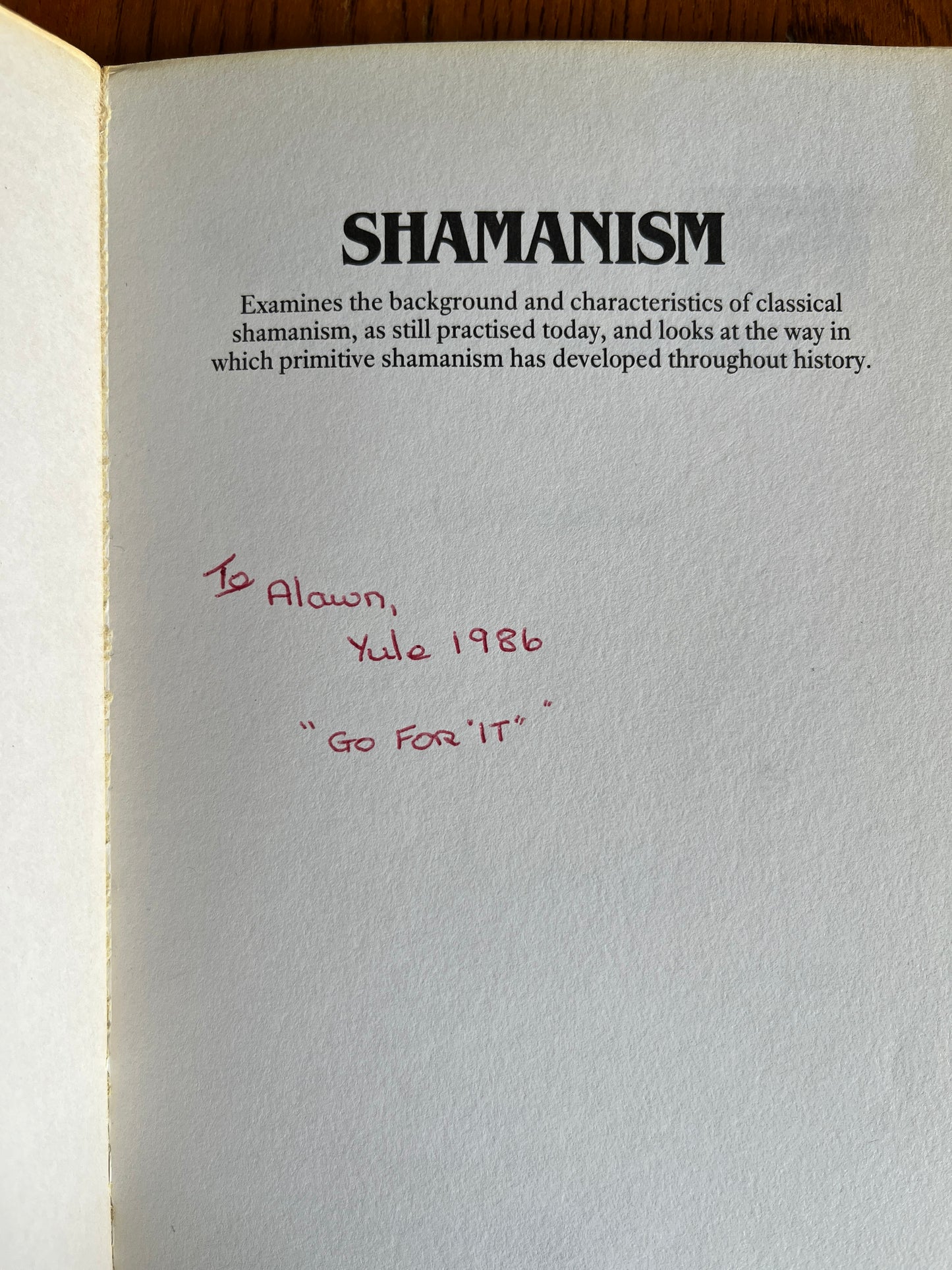 Shamanism: The Foundation of Magic - Ward Rutherford (First Edition)