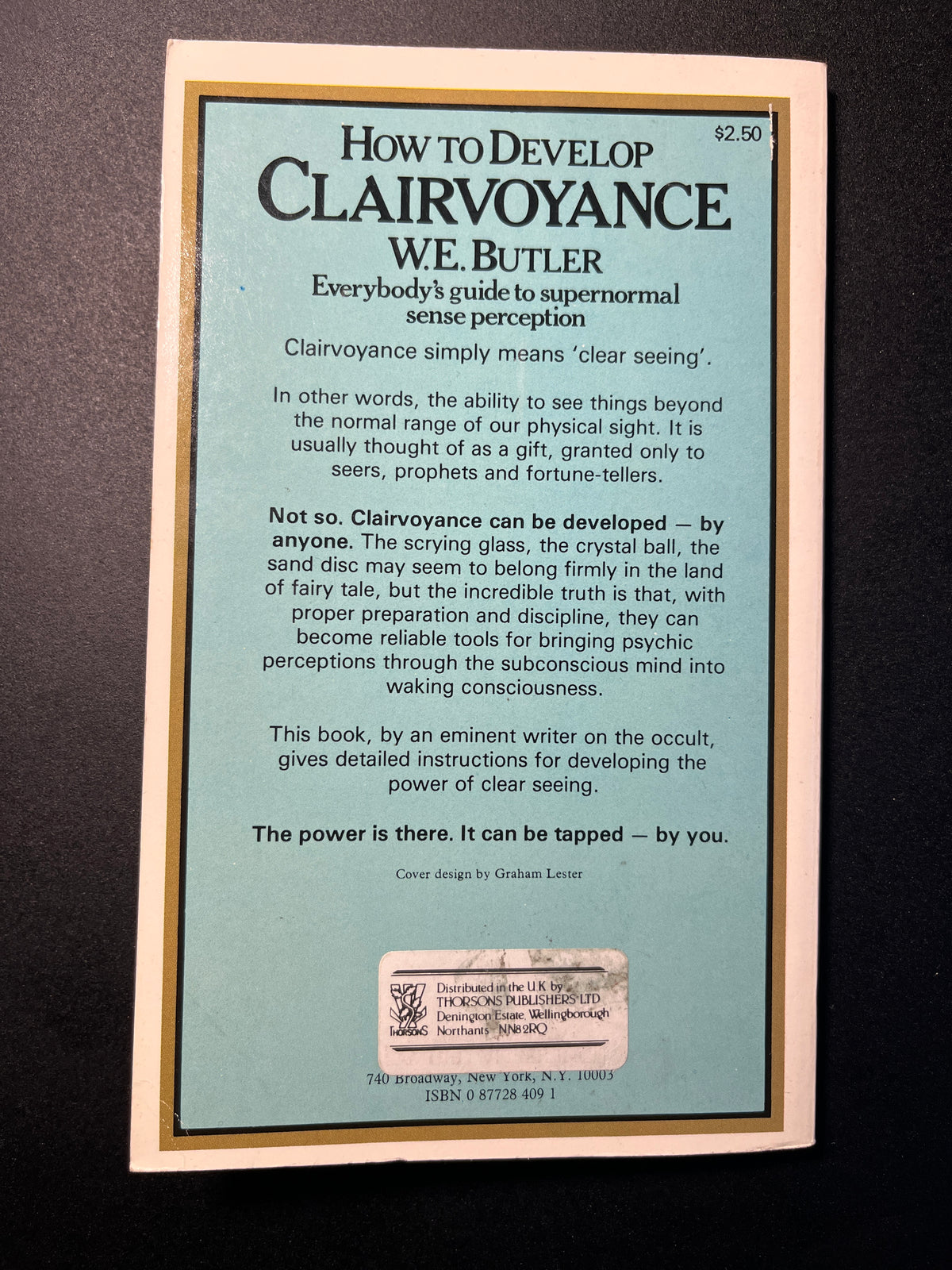 How to Develop Clairvoyance - W. E. Butler