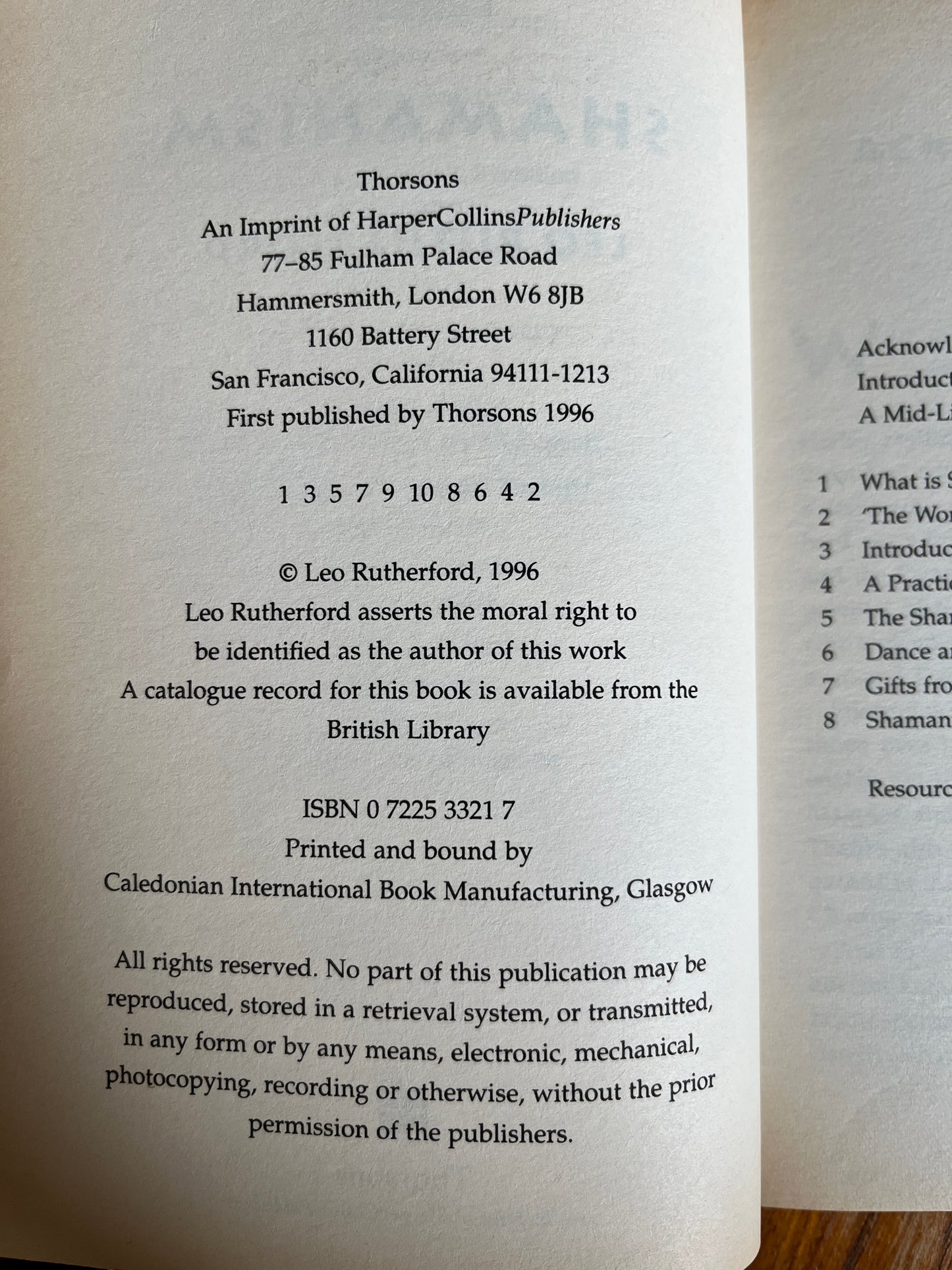 Principles of Shamanism - Leo Rutherford (SIGNED First Edition)