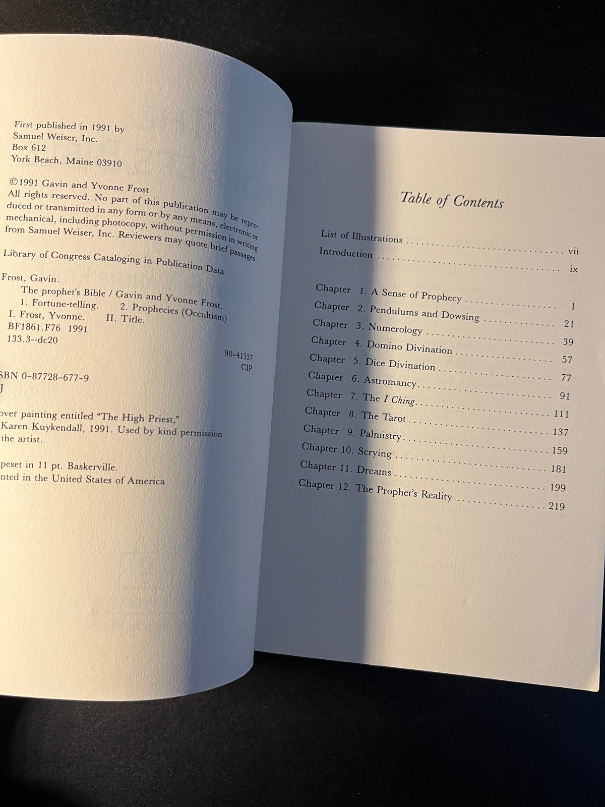 The Prophet's Bible - Gavin & Yvonne Frost (First Edition)