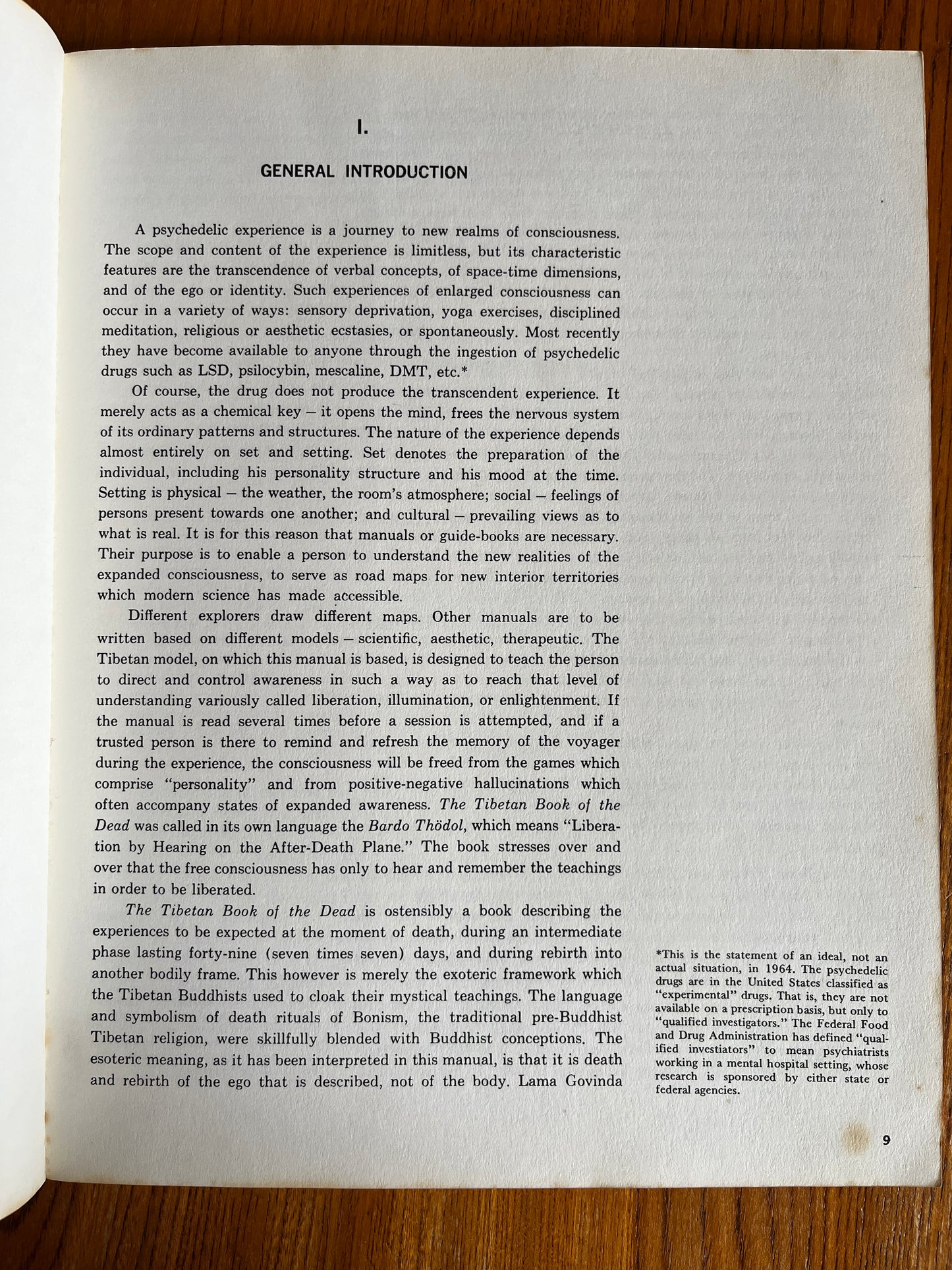 The Psychedelic Experience: A Manual Based on the Tibetan Book of the Dead - Timothy Leary, Ralph Metzner & Richard Alpert (First Edition)