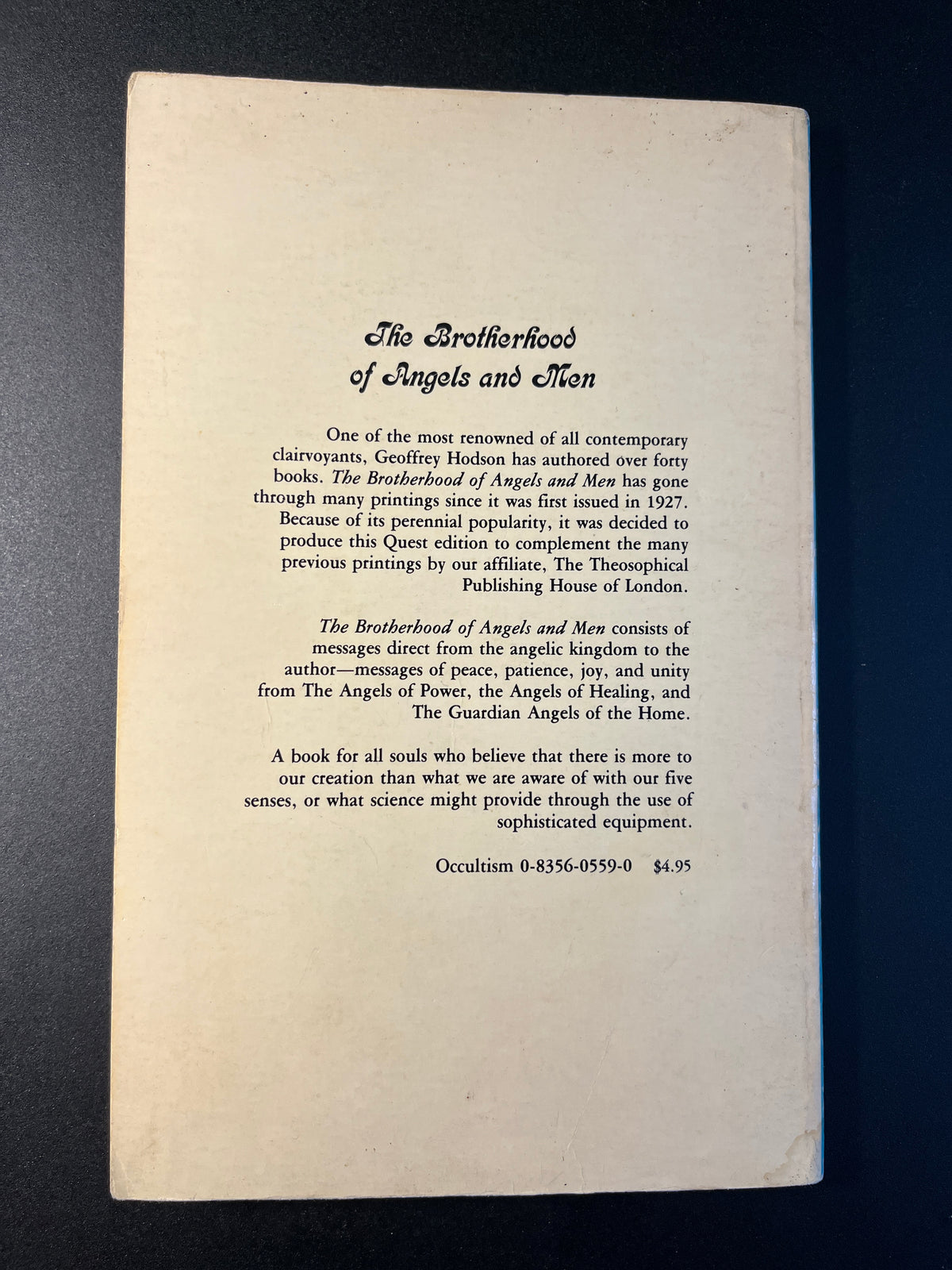 The Brotherhood of Angles and Men - Geoffrey Hodson