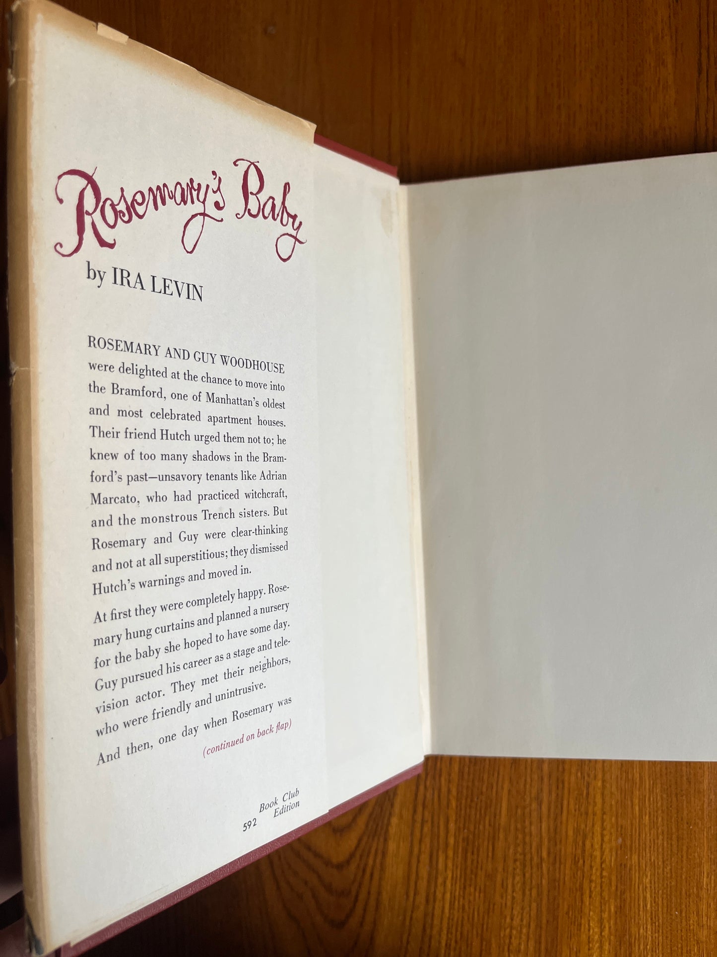 Rosemary's Baby - Ira Levin - 1967