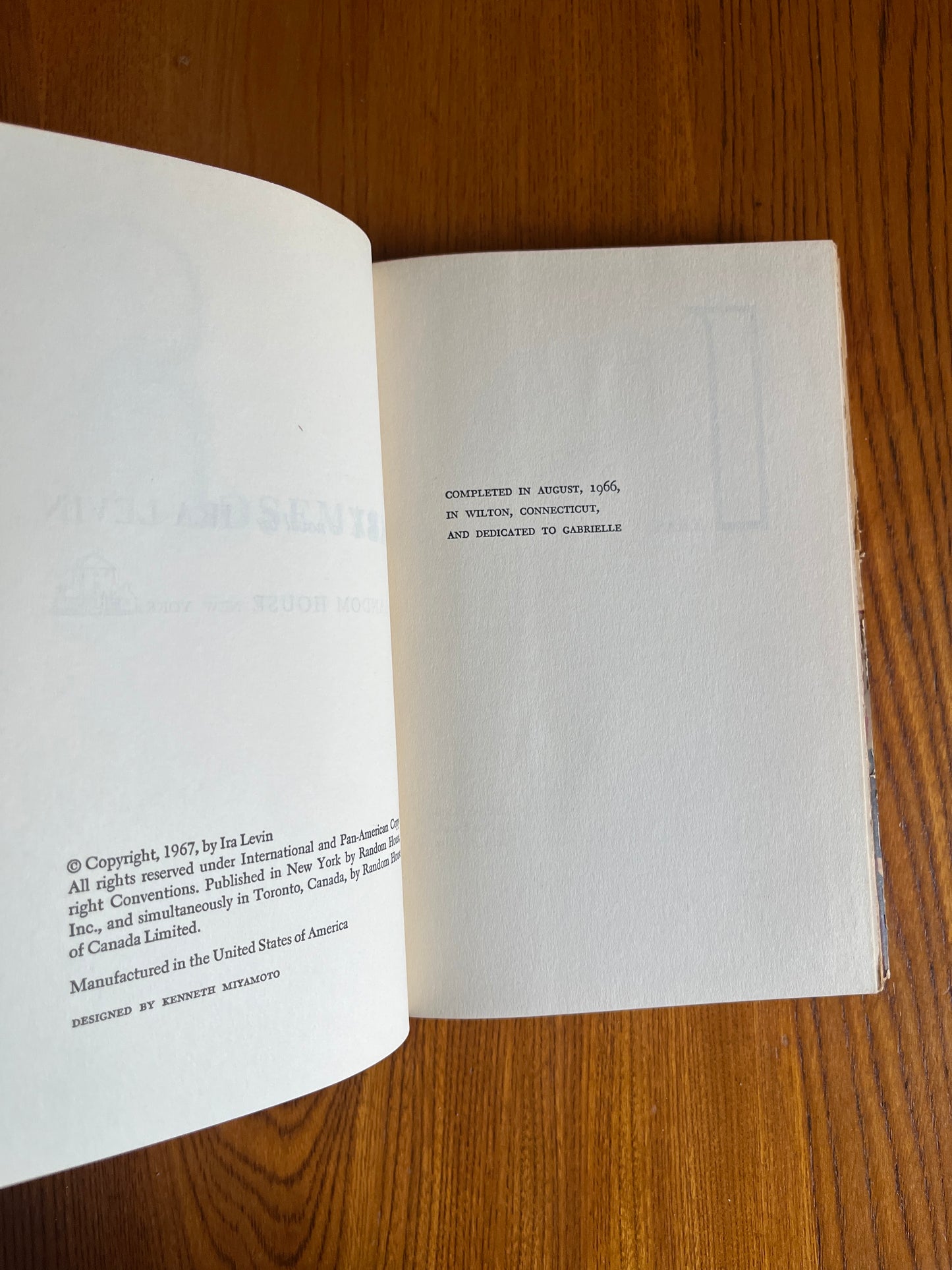 Rosemary's Baby - Ira Levin - 1967