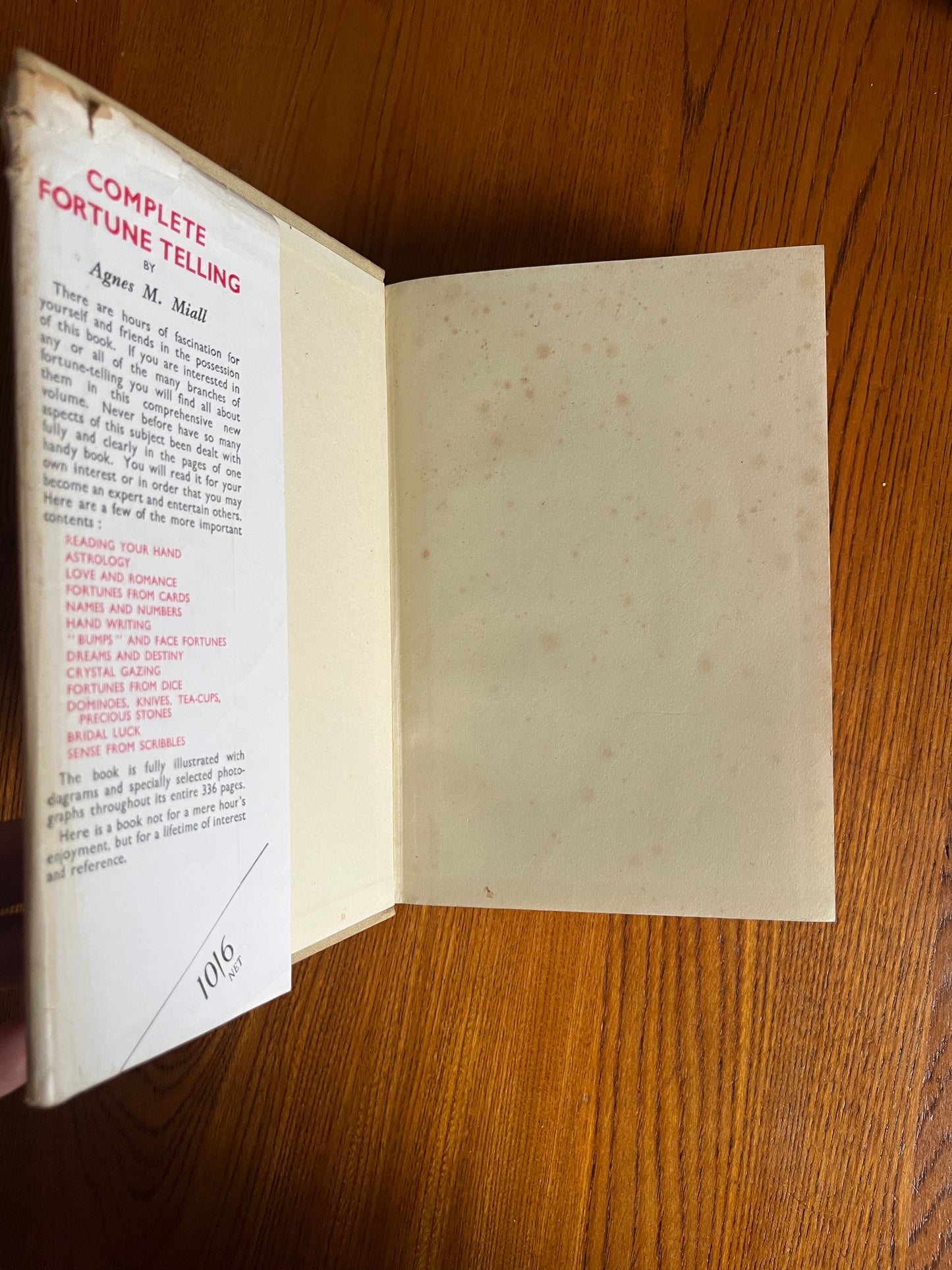 Complete Fortune Telling - Agnus M Miall - 1958