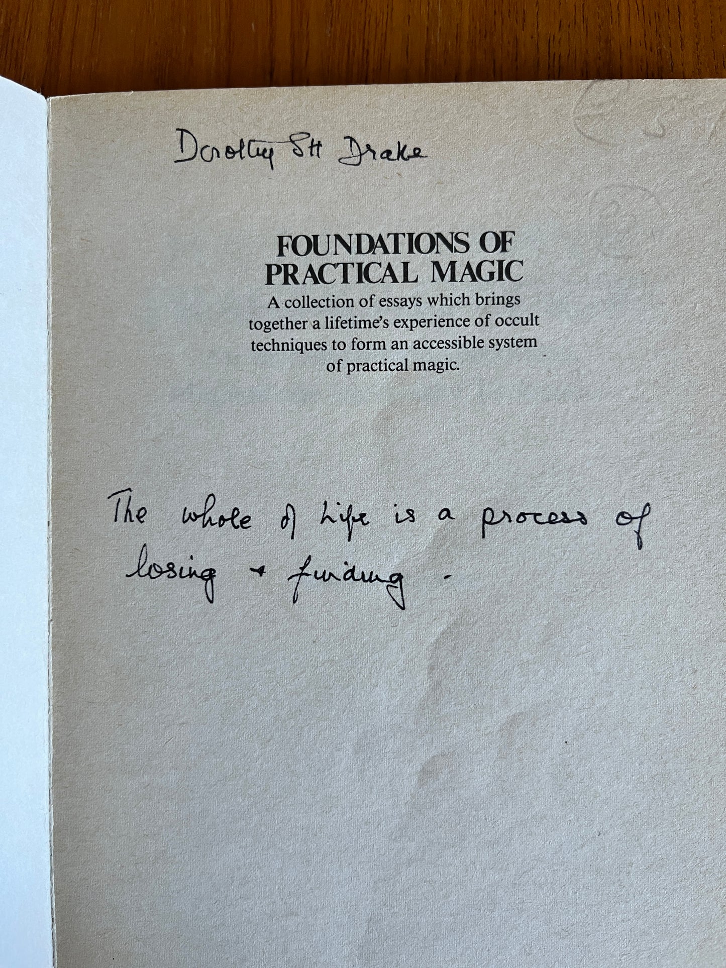 Foundations of Practical Magic - Israel Regardie (First Edition thus)