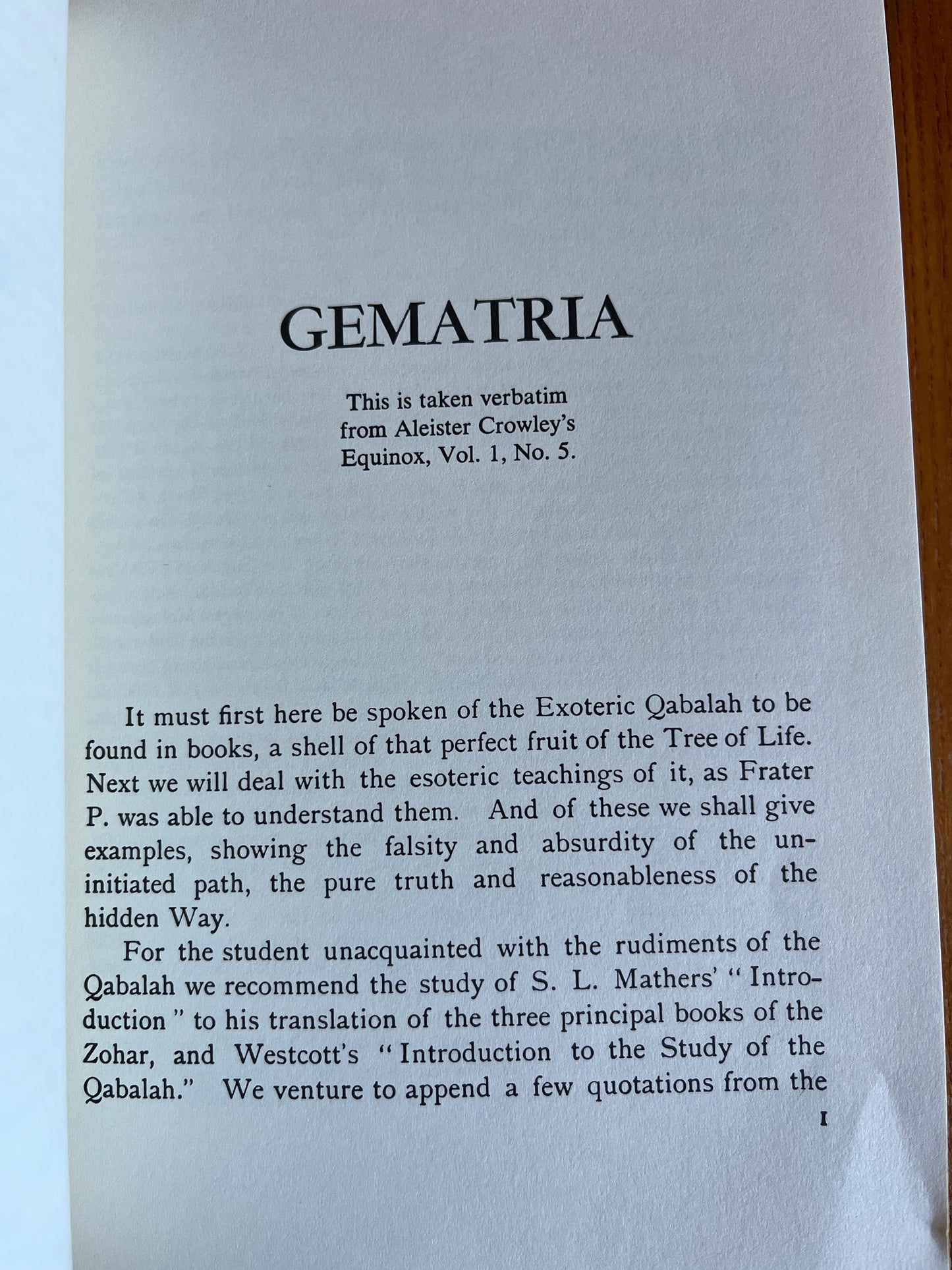 777 and Other Qabalistic Writings of Aleister Crowley