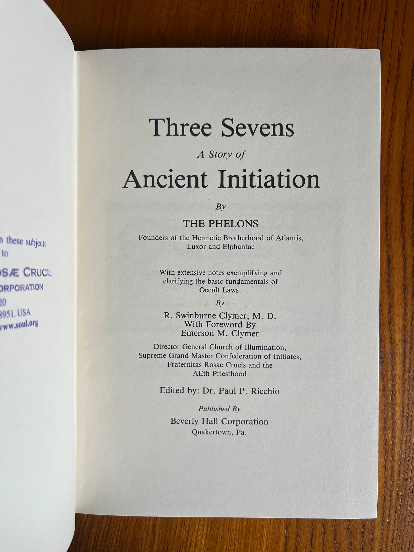 Three Sevens - The Phelons - First Edition