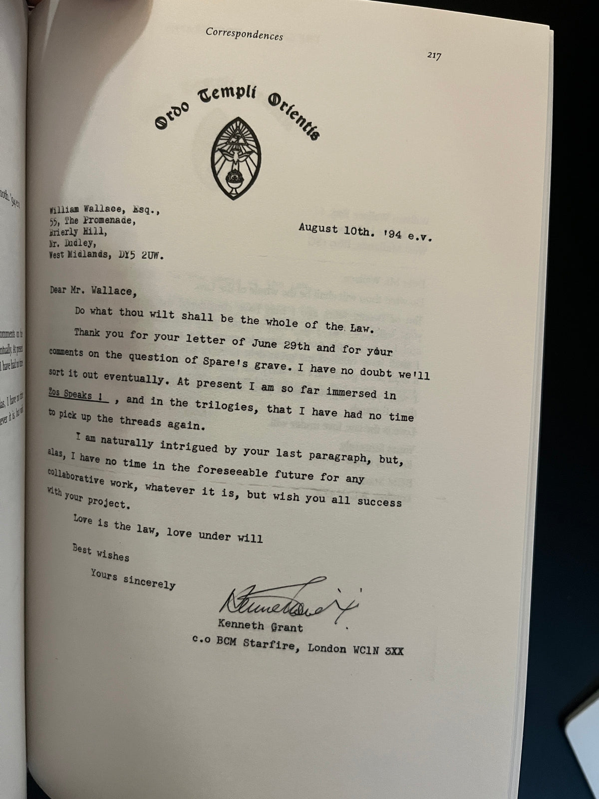The Catalpa Monographs: A Critical Survey of Austin Osman Spare - Dr William Wallace (First Edition)