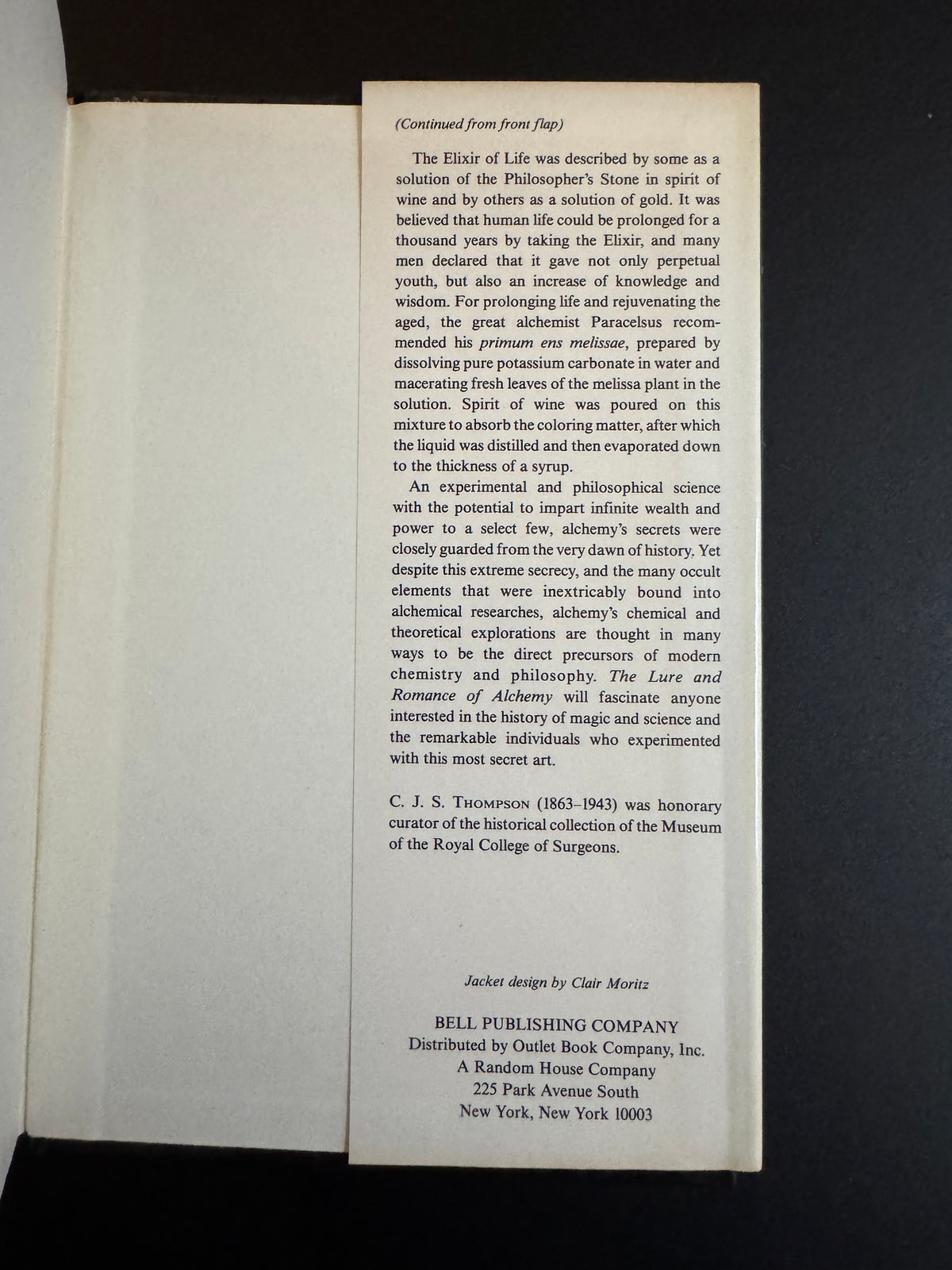 The Lure and Romance of Alchemy - C J S Thompson (First Edition Thus)