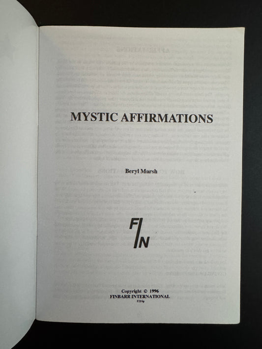 Mystic Affirmations - Beryl Marsh (1996 Finbarr First Edition)