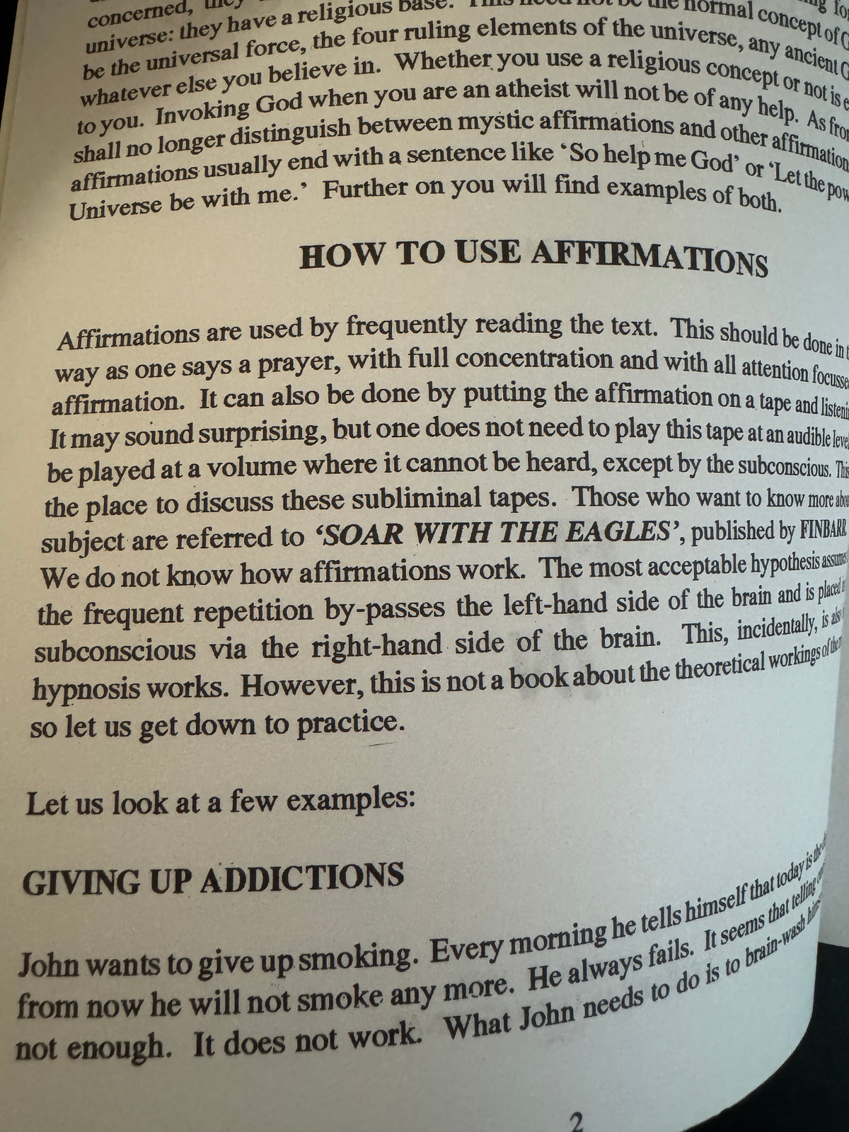 Mystic Affirmations - Beryl Marsh (1996 Finbarr First Edition)