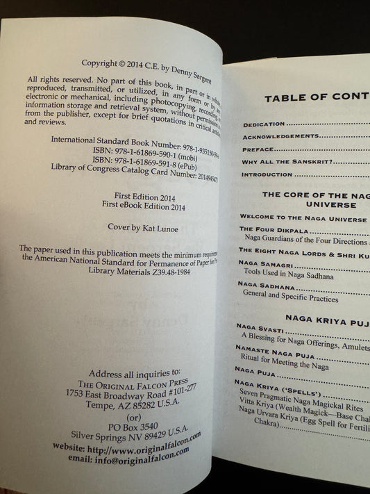 Naga Magick: The Wisdom of the Serpent Lords - Denny Sargent (First Edition)