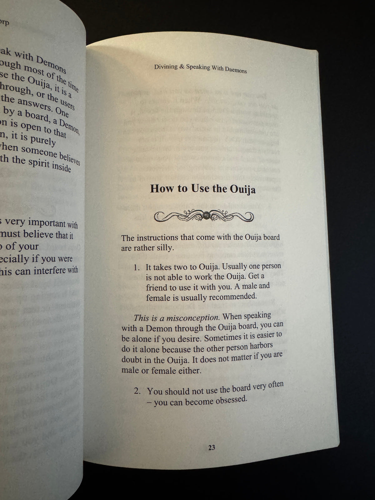 Divining & Speaking With Daemons: A Practical Guide - J Thorp (First Edition)