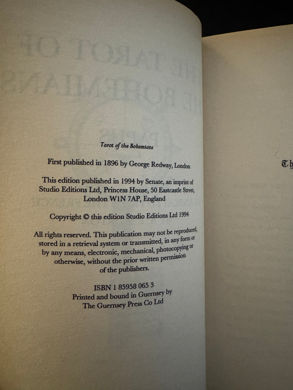 The Tarot of the Bohemians - Papus