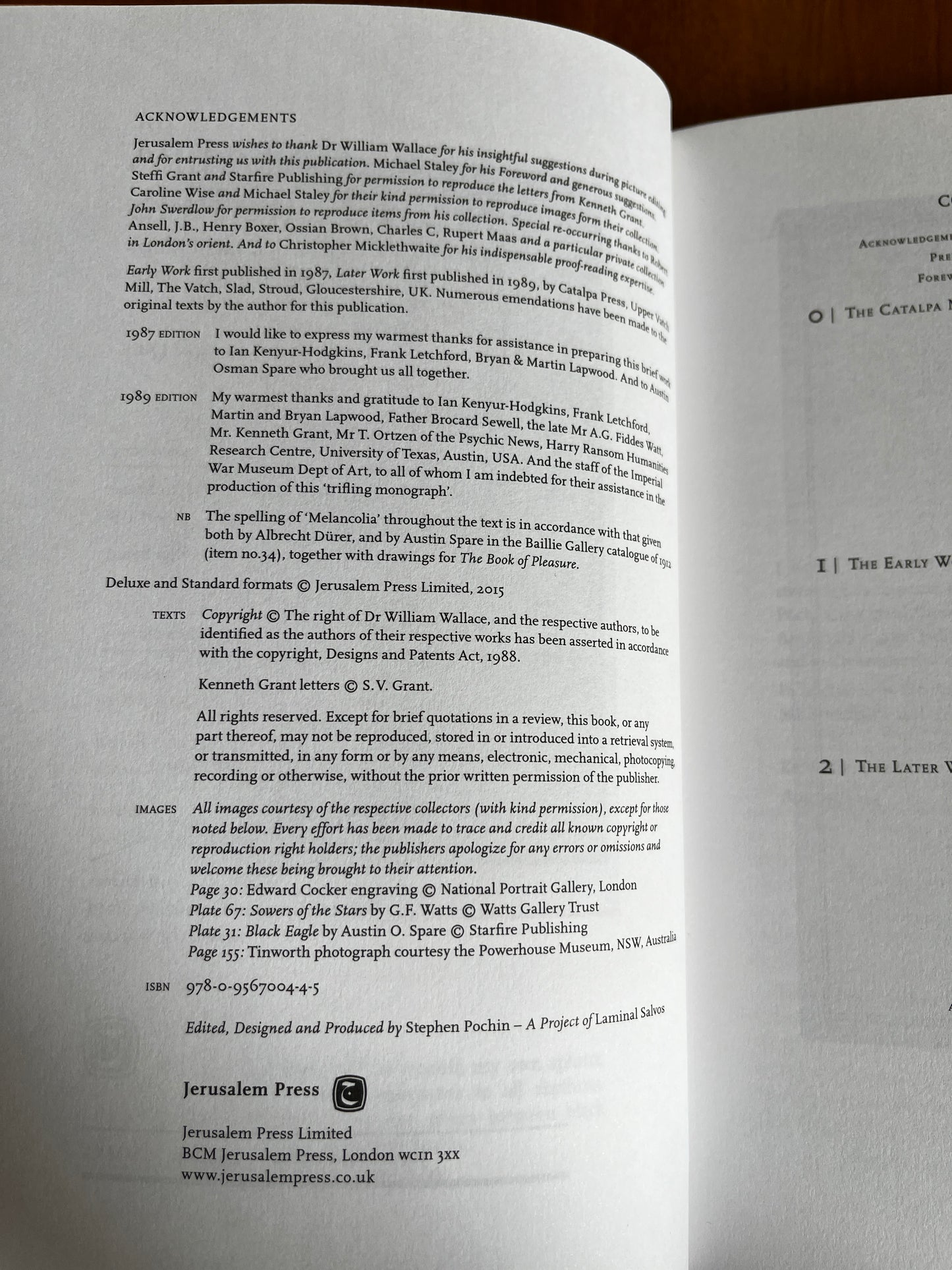 The Catalpa Monographs: A Critical Survey of Austin Osman Spare - Dr William Wallace (SIGNED LIMITED EDITION)