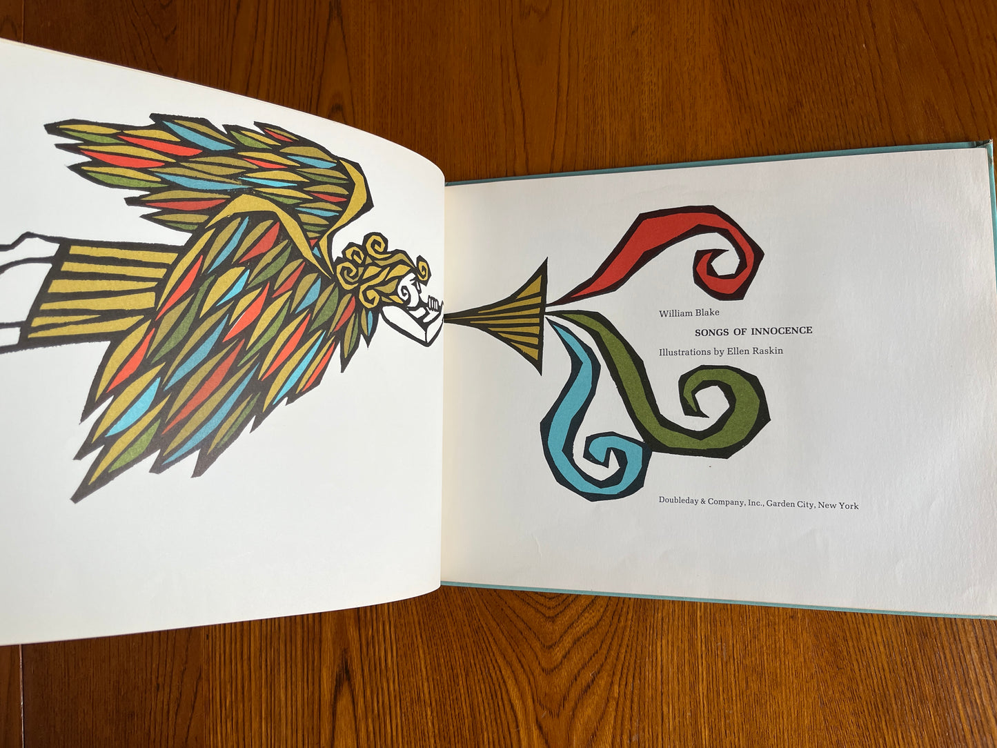 The Songs of Innocence - William Blake, illustrated by Ellen Raskin (First Edition thus 1966)